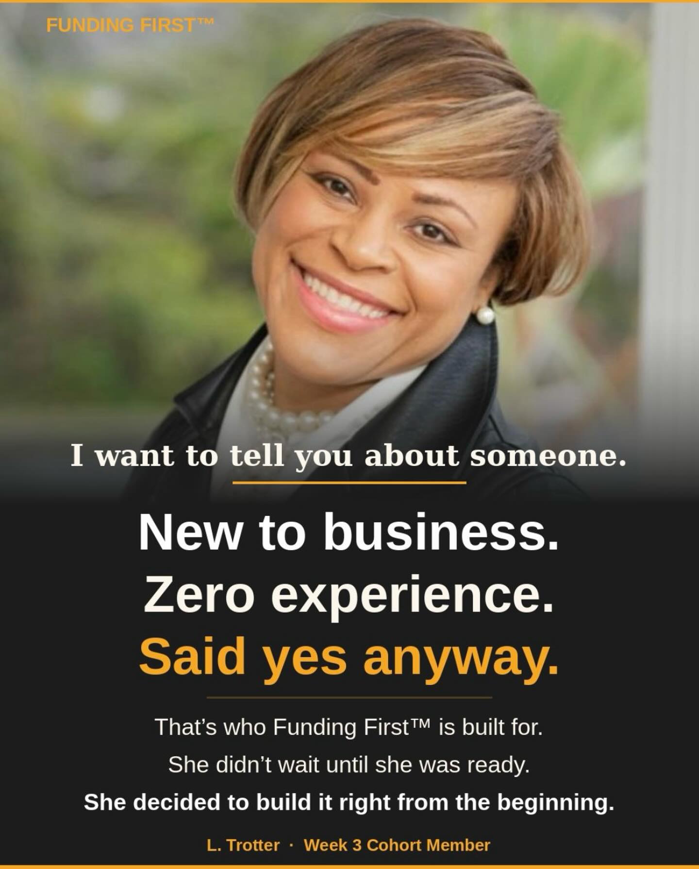 New to business with zero experience, she said yes anyway. Determined to build it right from the beginning, she joined Funding First Week 3.
This program is designed for individuals not just starting, but for anyone ready to stop figuring it out alone and start building their funding readiness confidence through connection, community, technology, and structure.
And for anyone who wants to see results!
There is still time to join. Lifetime Access for $297 closes Sunday, March 30. Visit https://shecarayvonne.com/fundingfirstsprint for more information.
-Shecara Yvonne