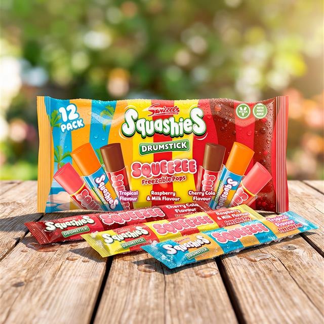 The sun is out and we are defrosting and ready for Summer 2026!☀️
We’re out of the freezer and ready for FUN - bright days, big smiles, and lots of yummy ice pops to share 😋
Say hello to sunshine and our BRAND NEW Squashies flavour ice pops — let’s stay cool together!
A delicious mix of the original Raspberry and Milk, Tropical and Cherry Cola.
Available now at Asda and Iceland