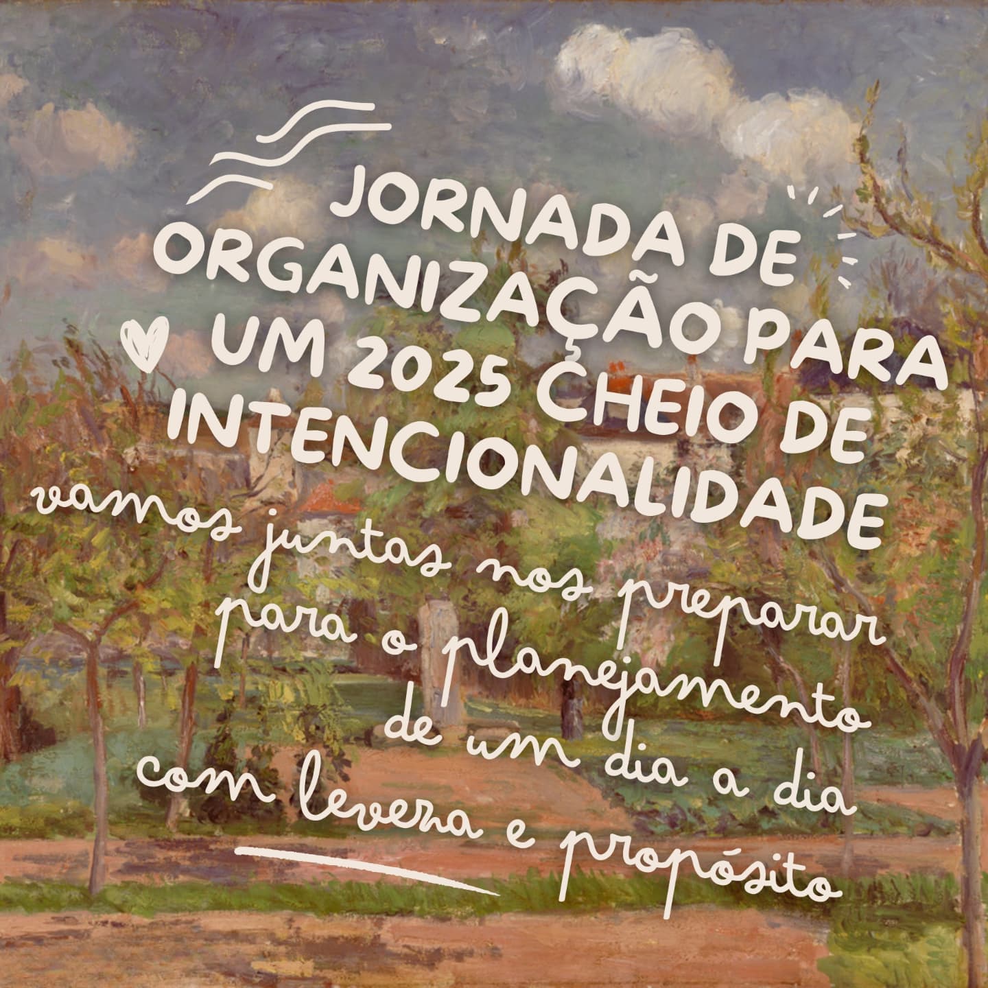 Uma jornada gratuita para um 2025 mais cheio de presença🍃
Vamos começar quarta-feira, dia 13 de novembro, e caminharemos juntas ao longo das próximas semanas!
Ficou com vontade de me dar as mãos e trilhar esse caminho?
Para poder organizar melhor os seus estudos e preparações para esta jornada, você pode se inscrever na minha newsletter gratuita (link na bio).
Todas as nossas trocas vão acontecer de forma lenta (textos no blog, e-mails escritos sem pressa e pequenos filmes) e sempre com o enfoque na prioridade do nosso tempo off-line e real!♡
Um beijo!