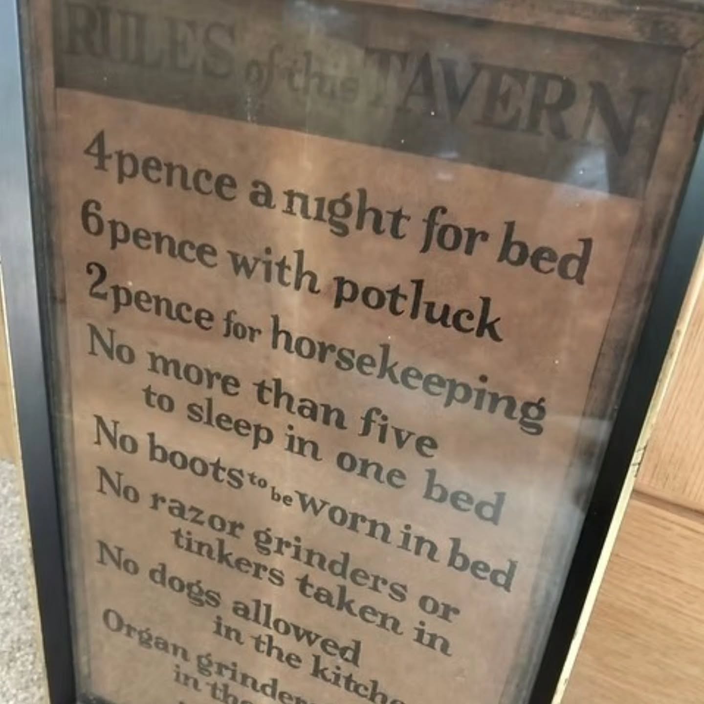 Vintage “Rules of this Tavern” Framed Print framed by AF Reid & son | https://share.google/OYNWfArHQOhuVps5u #stufftoyouandme