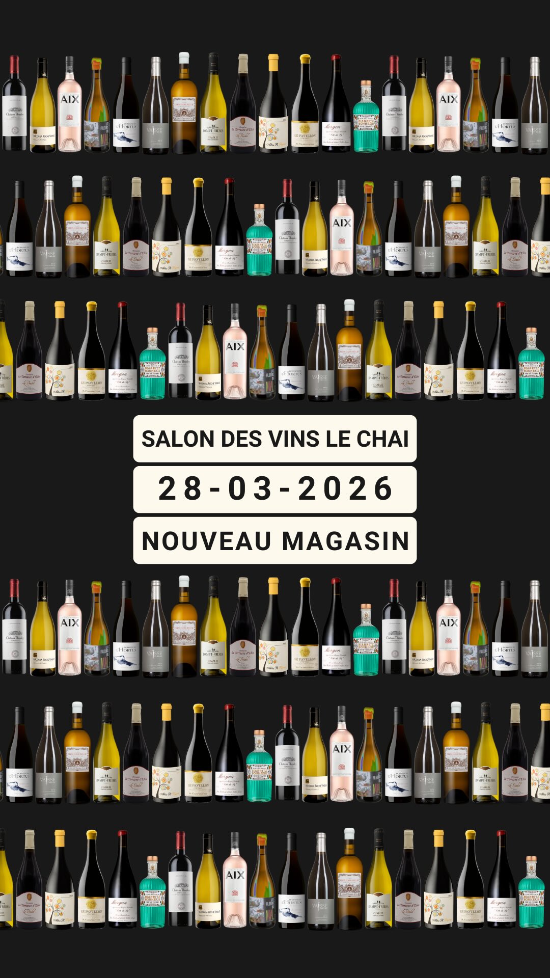 🍷 LE CHAI (RE)FAIT SON SALON — SAMEDI 28 MARS
✨ +30 vignerons & partenaires
📍 1 boulevard Charles de Gaulle, Lons
🎟️ 10€ • 🥂 Verre offert
⏰ 10h30–18h30
🍽️ Restauration sur place
🔗 Inscription via le lien en bio