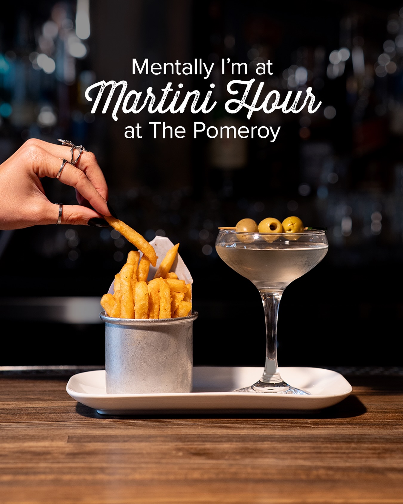 $10 Martinis 2-5pm Monday - Friday! 🍸