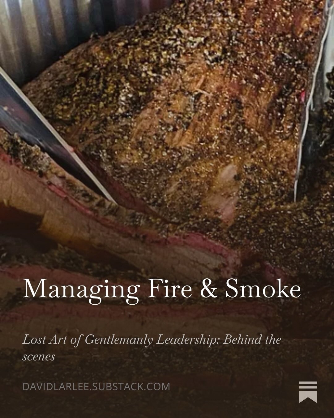 Managing Fire & Smoke
When you’re managing a fire, you’re not managing people. You’re not managing a project. You’re not managing your reputation. You’re simply present to one thing.
That presence, that attention you give, is exactly what makes you sharper when you return to the room where decisions are made…. (Link in profile)