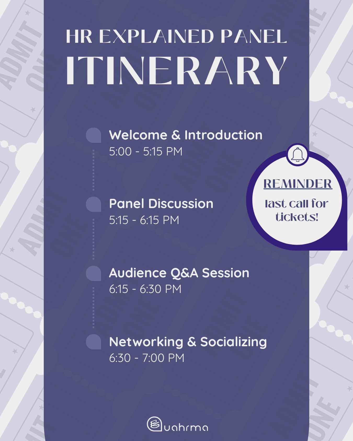 LAST CALL: Get your HR Explained Tickets, don’t miss out on an evening of learning and future connections.
Also, check out our itinerary for tonight!
Tickets are still available through the link in our bio
📍 5-40AB, Stollery Centre, Business Building
🗓️ March 25, 2026, 5 PM - 7 PM
#uahrma #HR #Panel #UAlberta #UAlbertaBiz