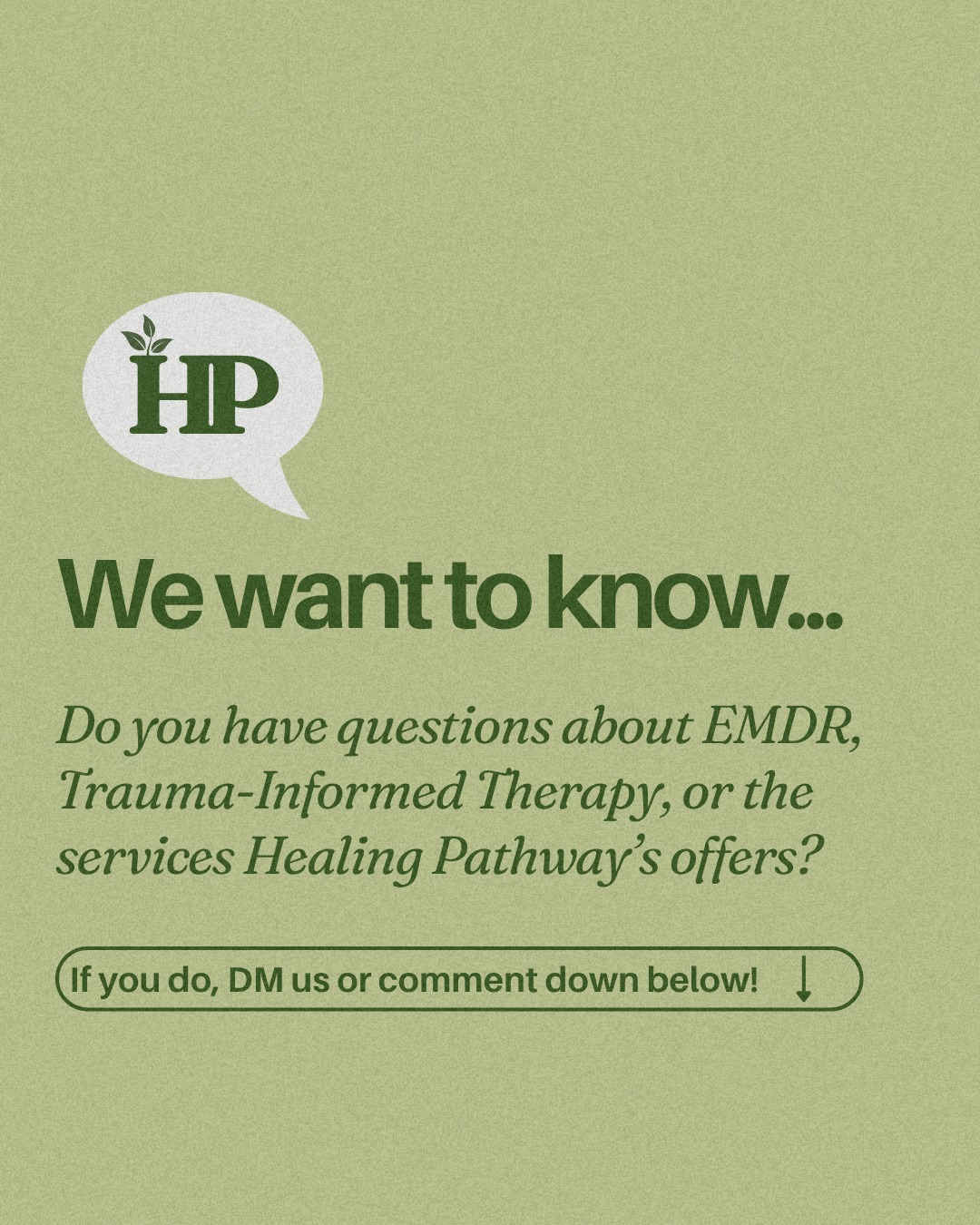 Curious about EMDR, trauma therapy, or how we can support you? 💬
Drop your questions in the comments or send us a DM 📫 we’re here to help, no pressure and no judgment. Whether you’re just starting to explore therapy or are wondering what services we provide, we’d love to connect and provide the answers you need.
#traumatherapy #EMDR #HealingPathways #NJTherapists #NJTherapy