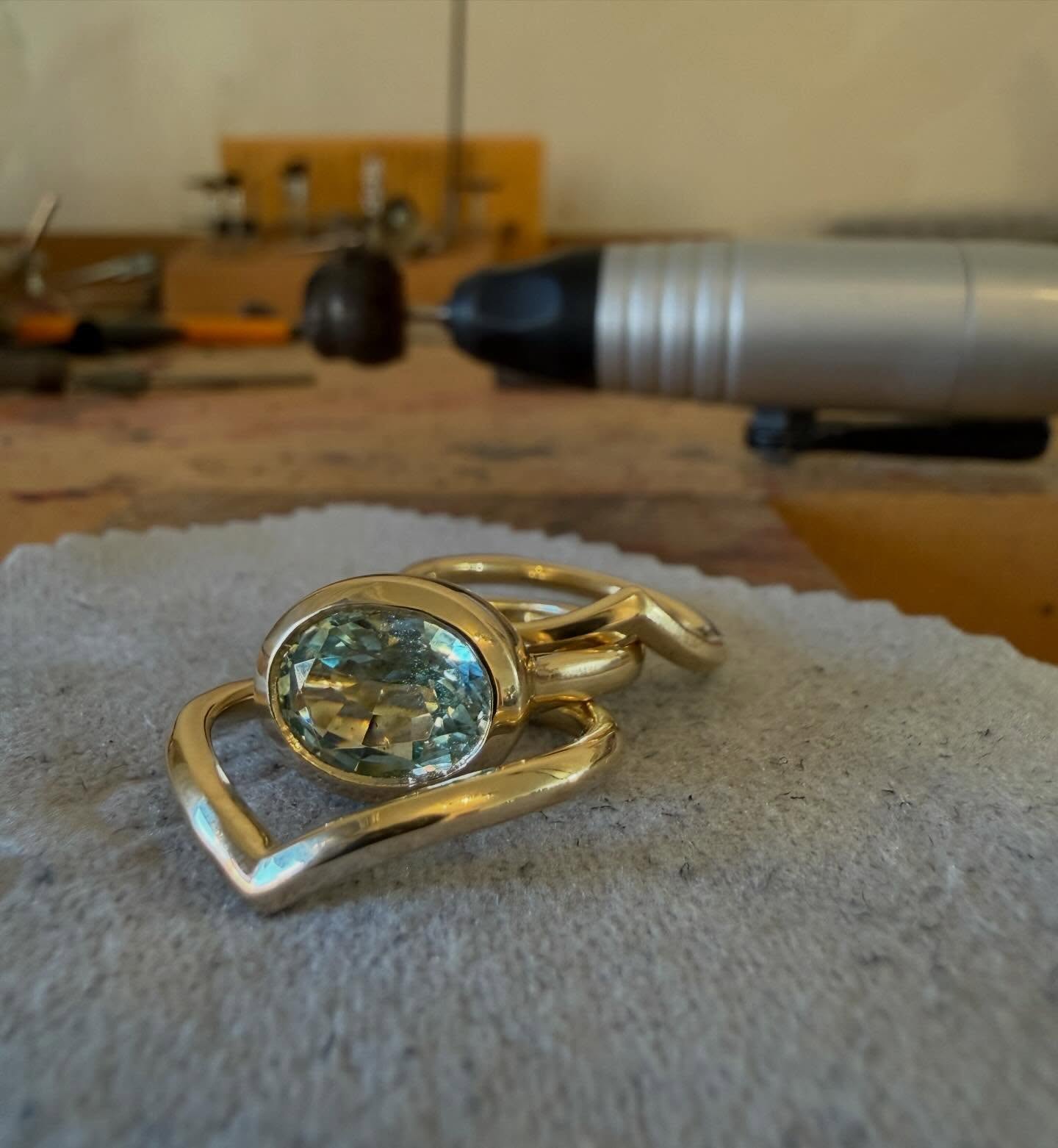 Bench time, what is it like being a jeweler? The part I love the most, is being able to celebrate love on the daily basis. What a privilege I have.