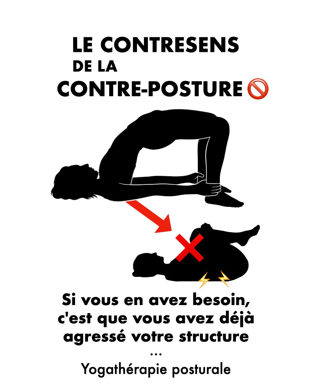 LE CONTRESENS DE LA CONTRE-POSTURE 🛑
Si vous avez besoin de posture compensatoire, c’est que vous avez déjà agressé votre structure. 📉⚠️
Dans le milieu du Yoga, c’est souvent un dogme : chaque extension doit être suivie d’une flexion pour « équilibrer ». C’est la sacro-sainte « contre-posture ». 🔄
Problème :
En biomécanique, cette logique est une aberration. 🔬🚫
Pourquoi ?
Parce que le corps n’est pas un accordéon. Soumettre vos disques intervertébraux à des pressions opposées et brutales crée un effet de cisaillement (shear force). C’est l’analogie du fil de fer : à force de le plier dans un sens puis dans l’autre, la matière se fatigue et finit par rompre. 🛠️💔
Le piège du soulagement menteur 🎭
Ramener les genoux à la poitrine après un Demi-Pont mal construit étire les muscles superficiels du dos. Cela donne une sensation de bien-être immédiat mais totalement transitoire. En réalité, vous ne réparez rien : vous aggravez la compression et poussez le disque vers la hernie. 💥📉
La vision de la Yoga Thérapie Posturale 🏛️✨
Une posture juste se suffit à elle-même. Grâce à la biotenségrité, si l’alignement respecte la gravité et la congruence articulaire, le corps s’auto-porte. La contre-posture devient alors un non-sens technique.
On ne soigne pas une erreur par une autre erreur. 🧱🤝
🏛️ CHEMINONS ENSEMBLE VERS VOTRE EXPERTISE
Que vous soyez pratiquant curieux ou enseignant de Yoga, nous vous accompagnons pour retrouver votre verticalité naturelle :
🚀 NOS PROCHAINES IMMERSIONS À NANTES (Jardin des Récollets) :
AVRIL (Yoga Thérapie Posturale) : Du 13 au 16 avril — DERNIÈRE PLACE DISPONIBLE ! 🏃♀️💨
JUILLET (Immersion Structurelle) :
Du 20 au 24 juillet : 2 places restantes.
Du 27 au 31 juillet : 2 places restantes.
💻 FORMATIONS EN LIGNE & BILANS POSTURAUX :
Nous proposons des cursus digitaux complets et des bilans individuels sur mesure. 🌐🔬
👇 Et vous, êtes-vous habitués à la contre-posture ?
Discutons-en en commentaires ! 💬✨
#CathEtSergeYoga #contreposture #YogaTherapie #Biotensegrite #formation