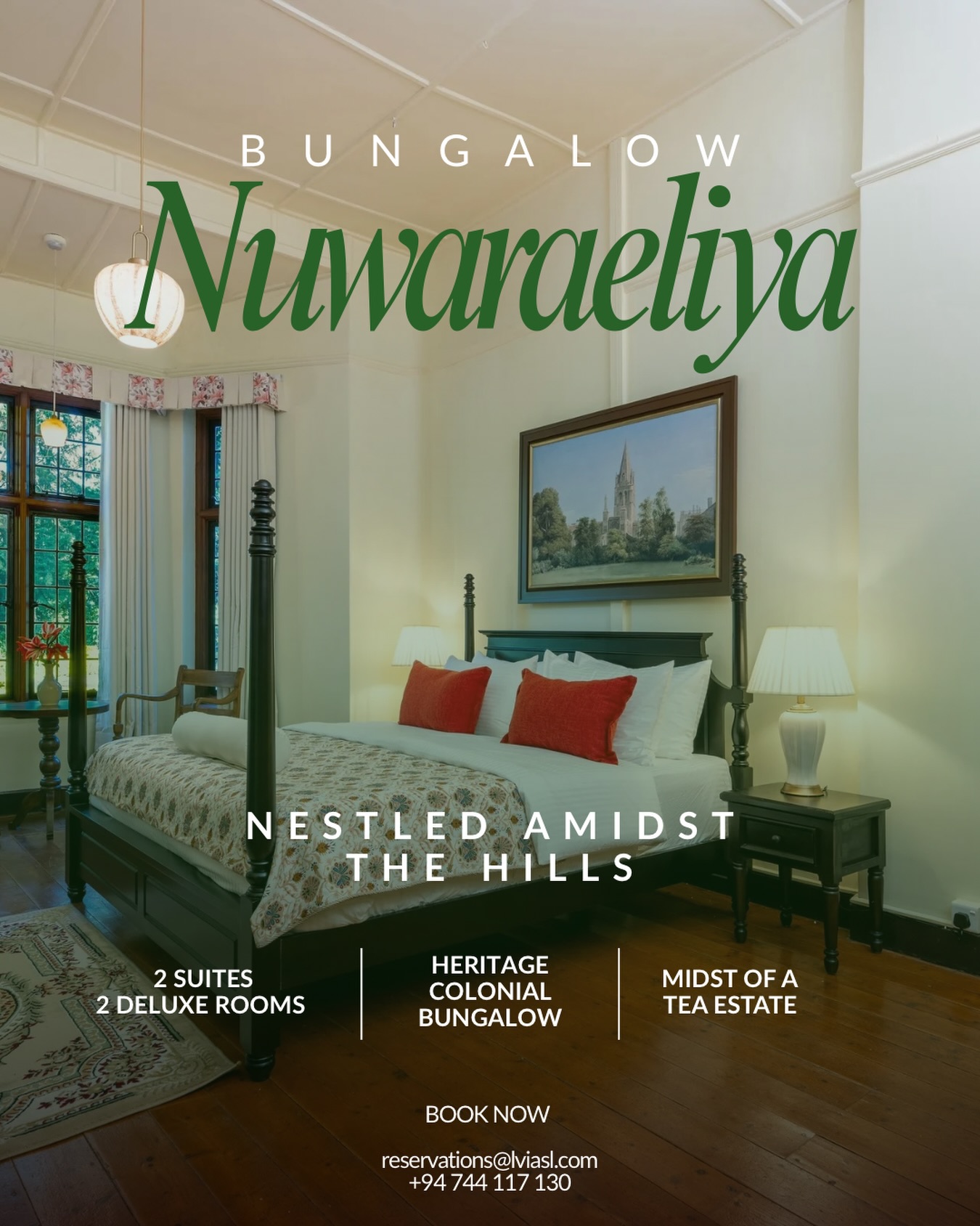Some places you visit. Others you return to.
Nestled in Sri Lanka’s hill country, Summerhill Villa is a retreat built around space, stillness, and the kind of views that genuinely stop you mid-sentence.
six roomed. An English cottage garden that belongs in a different era entirely.
Your nature escape starts here.
DM for more info or book below.
WhatsApp: +94 744 117 130
Email : reservations@lvia.com
#hillside #srilankanhills #srilankanstay #styacation #bungalowlife