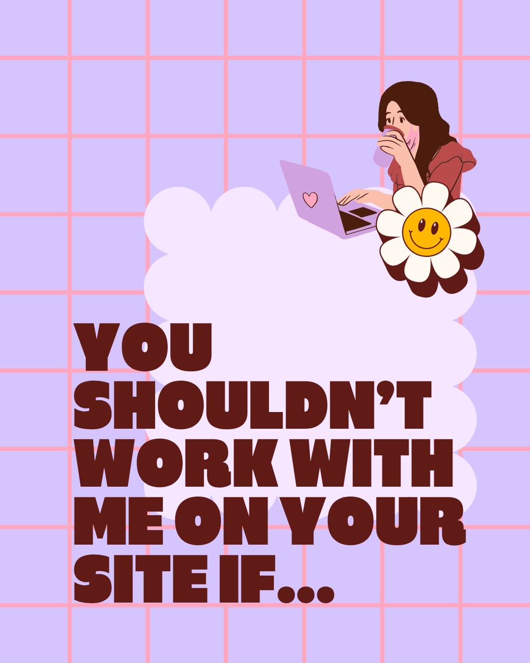 Spoiler: you probably shouldn't book a Love it. Launch it. web and brand fix session with me if literally none of that applied to you.
But if you got all the way to the end of that carousel as a female founder or small business owner nodding so hard your neck hurts, thinking yes, my brand consistency is all over the place, my UX is doing absolutely nothing for me and I have been meaning to sort my Canva templates out for an embarrassingly long time...
Slide into my DMs. Brew at the ready. 💅
Comment LOVE IT and I'll send you everything.