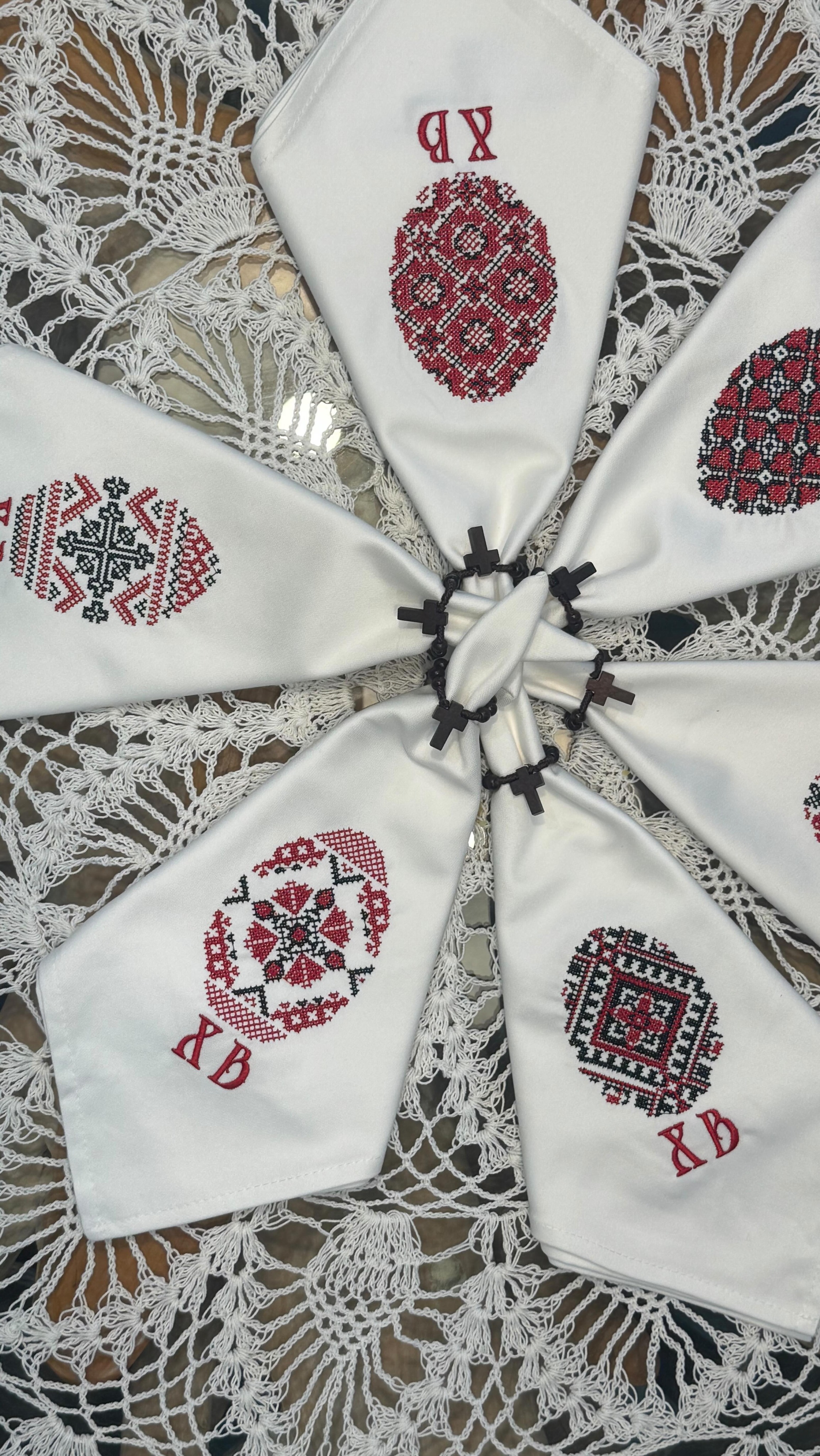 There’s something special about bringing tradition back to the table.
This Easter, we’ve designed a collection of embroidered napkins in a classic cross-stitch style — inspired by our Balkan heritage and brought into the now.
Six unique egg designs, each telling a story of where we come from… and where we