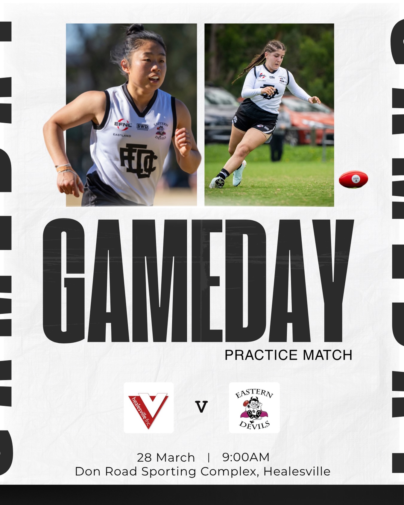 Tomorrow, we take on @healesville_fnc for our first hit out of the season 🤝🏻