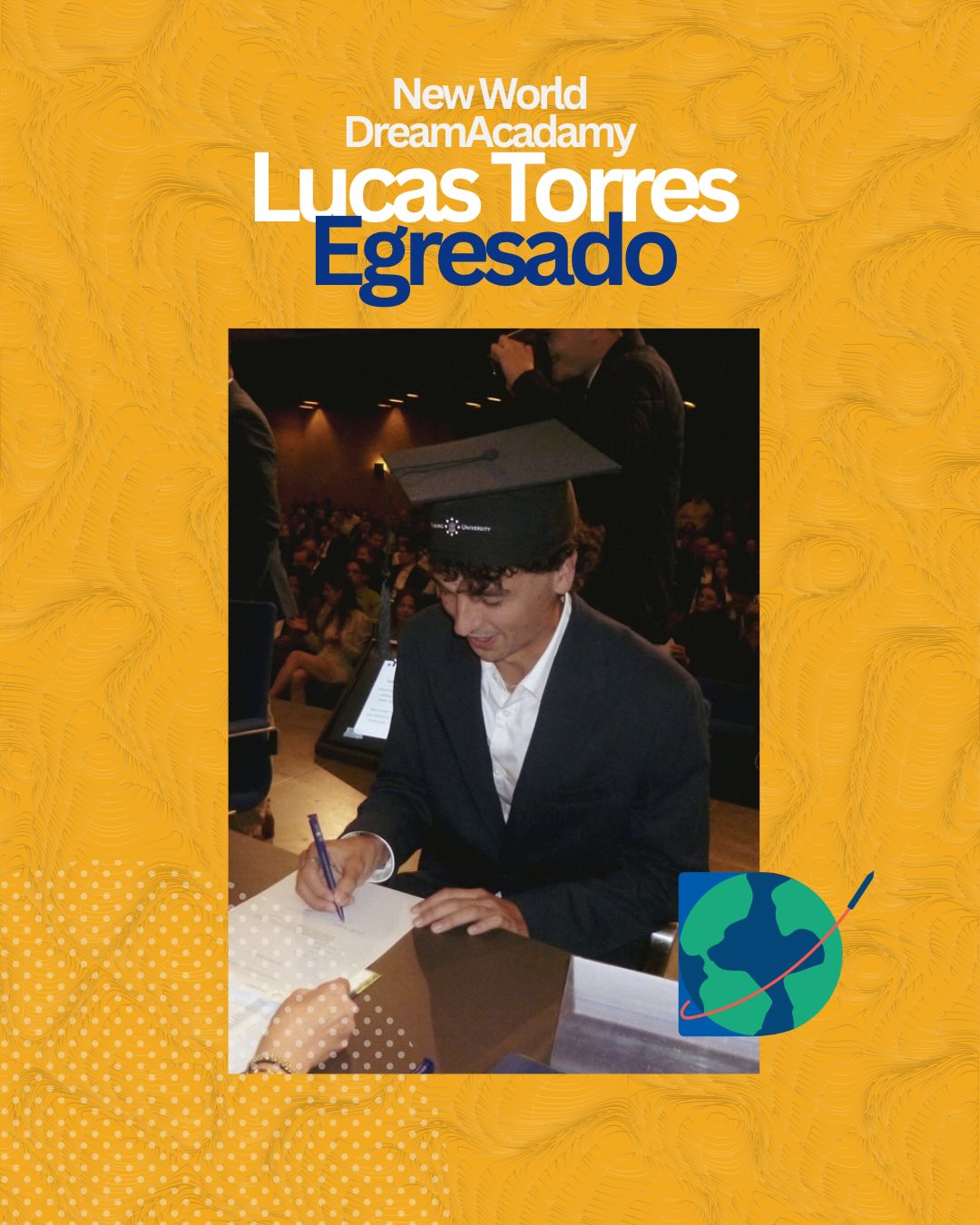 Lucas es egresado de New World Dream Academy y hoy es un ejemplo de hasta dónde puede llegar una educación internacional.
Realizó su pregrado en Colombia, obtuvo una doble titulación en Holanda y actualmente está cursando su maestría en Portugal 🇵🇹
Su camino refleja cómo una educación personalizada y un modelo de homeschooling internacional pueden abrir puertas a universidades alrededor del mundo.
En NWDA preparamos estudiantes para un futuro global, con las herramientas académicas y la mentalidad necesaria para estudiar en cualquier país.
✨ Tu hijo también puede construir un camino sin fronteras.
💬 Escríbenos por DM o comenta “INFO” y te contamos cómo empezar.
#EducaciónInternacional
#Homeschooling
#DobleTitulación
#NWDA