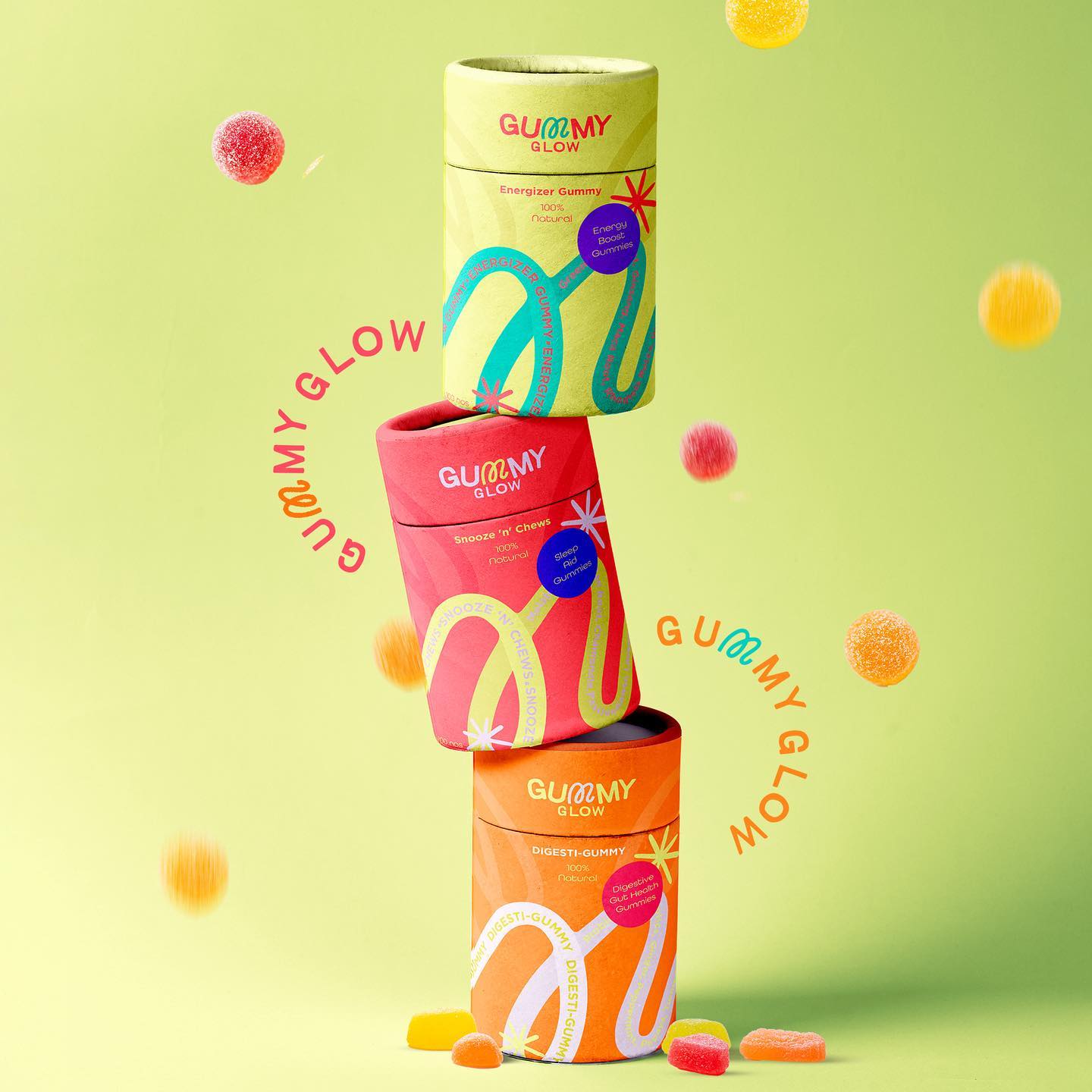 Gummy Glow
A gummy vitamin brand for everyone.The brief was to create a brand that is different, fun and stands out on the shelves.
From the logo to the colors of the brand, everything has a very vibrant and quirky touch to it.
The concept being that it’s both attractive to adults and kids and makes taking vitamin gummies as fun as eating an actual gummy! 🎉
Loved working on this brief by @theglowandgrowclub #theglowandgrowclub
@designbyayelet @itsvictoriastefania @luckyolly_ @theglowandgrowclub
.
.
.
.
.
.
.
.
.
.
#packagingdesign #quirkylogo #logodesign #creativebrief #brandinginspiration #brandinginspiration #designbrief #graphicdesigner #logodesignersclub #packagingdesigninspo