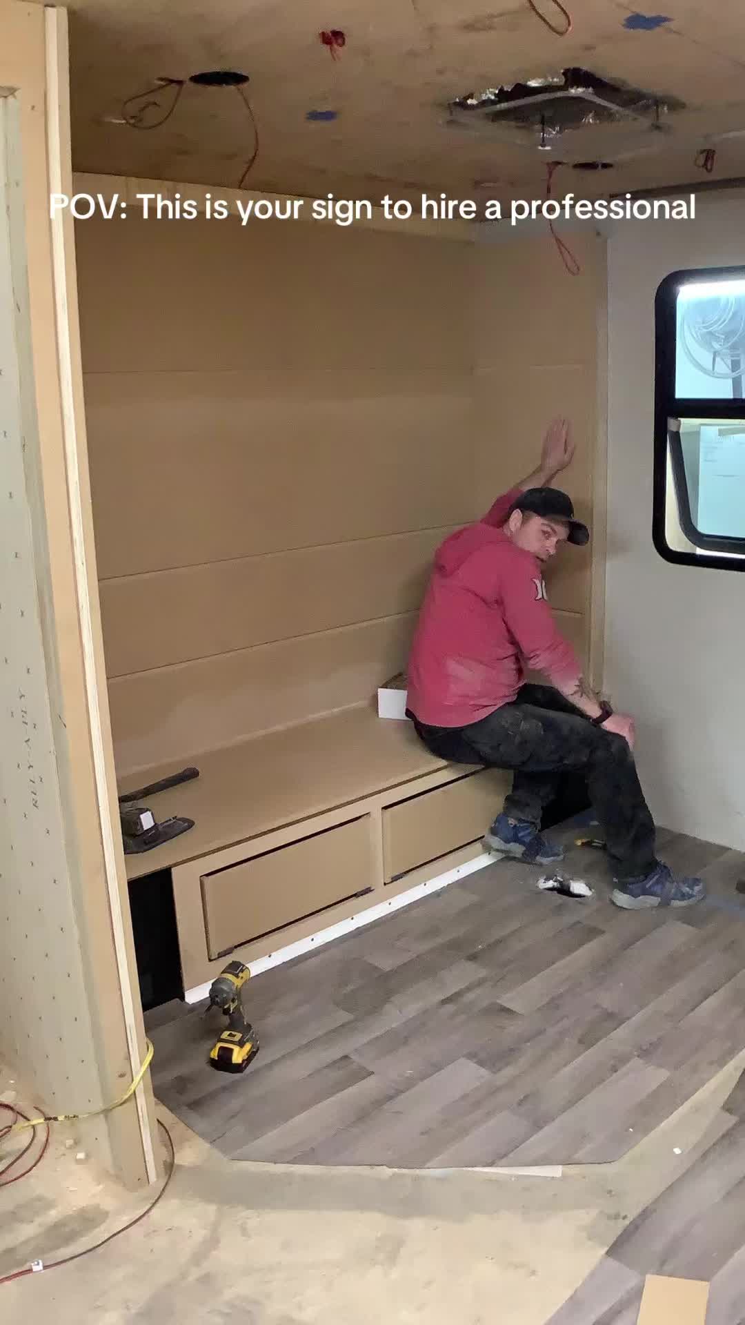 A week of work and 24 seconds to install.
This is why you hire a professional. There’s a unique challenge of creating specialized built-ins when nothing is square and you’re working in a machine that will be going 100km an hour! IYKYK
#revolutiontrailers #custom #custombuild #rvlife #showroom