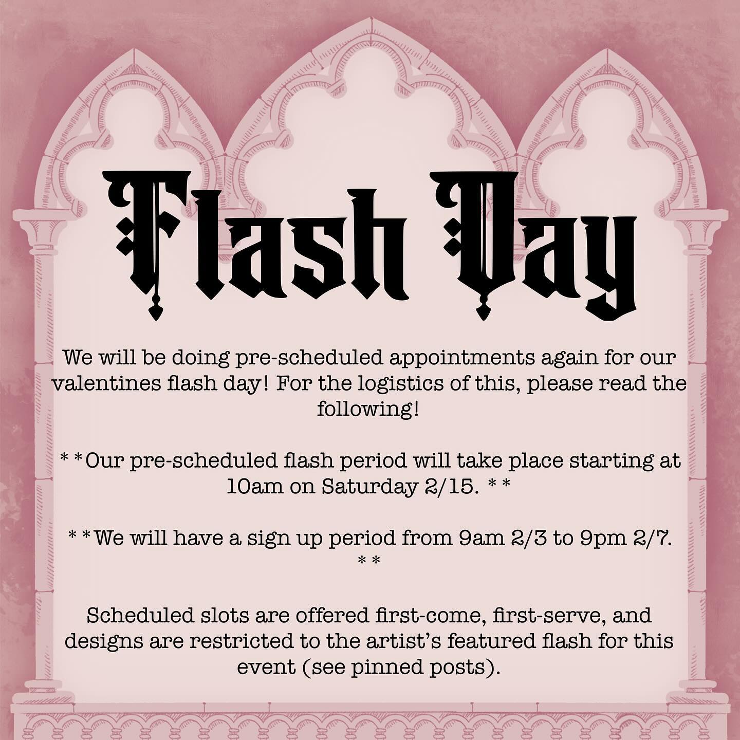 Get excited! We’re planning another flash day! We will post designs closer to the day and pricing information - so keep an eye out! Can’t wait to see you all again!
#valentines #valentinesday #flash #tattooflash #tattoo