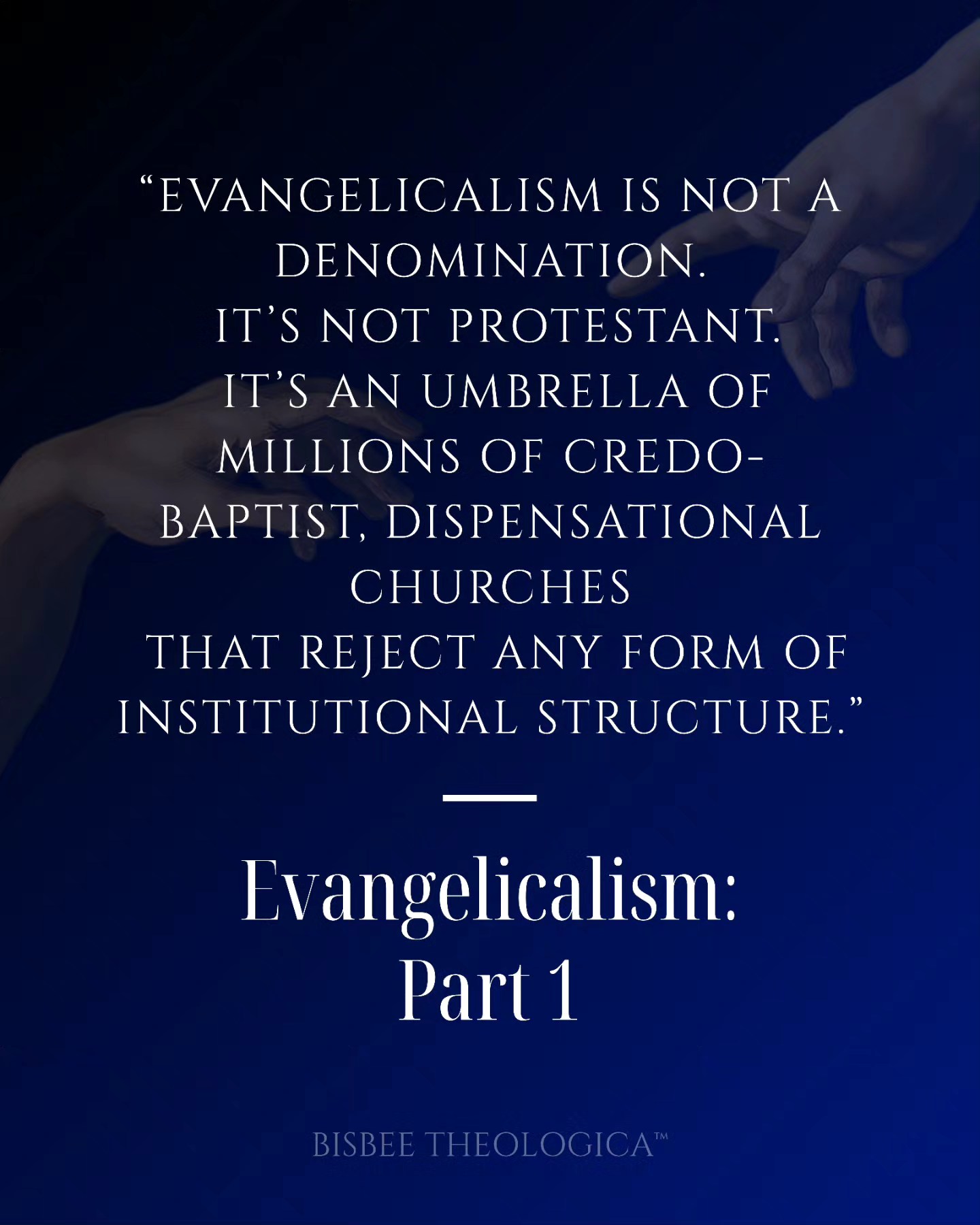 Evangelicalism isn’t a denomination.
And it’s not Protestant.
It’s a fragmented movement made up of churches that reject visible structure—reject sacrament, tradition, and any institutional identity.
This article explores why Evangelicalism isn’t just a departure from Catholicism, but a departure from the Reformers too.
Read Article at IsaacBisbee.com
or on Substack
Listen to the Article on major podcast platforms on Wednesday
#BisbeeTheologica #Evangelicalism #ChurchStructure #ProtestantHistory #CatholicConvert #TheologyMatters #FaithAndReason #BiblicalAuthority #VisibleChurch #SacramentalTheology #ApostolicFaith #Ecclesiology #ChristianUnity #CatholicTruth #EvangelicalDeconstruction #SubstackWriter #BisbeeWrites #CatholicInstagram