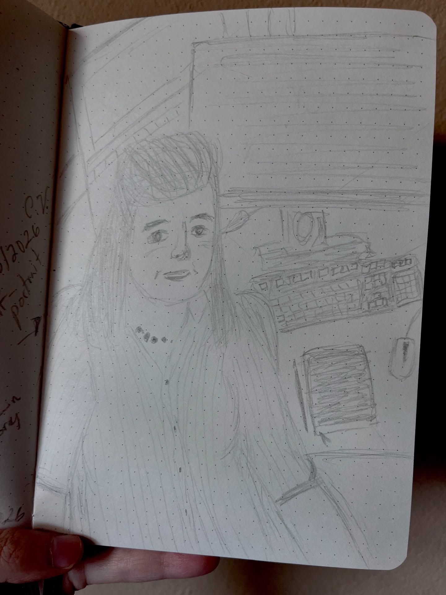 I decided to try out the lessons that Betty Edwards shares in her book DRAWING ON THE RIGHT SIDE OF THE BRAIN. The first sketch is a self-portrait I made before Bettyâs written instruction and then the second sketch is a self-portrait I made after several days of sketching with instruction from the book. I felt like sharing my progress. I enjoy being able to draw in between sessions of work, from being an educator, author and web content manager. I need that shift because it can be tough to stay focused on literacy related tasks. What do you think of my progress?