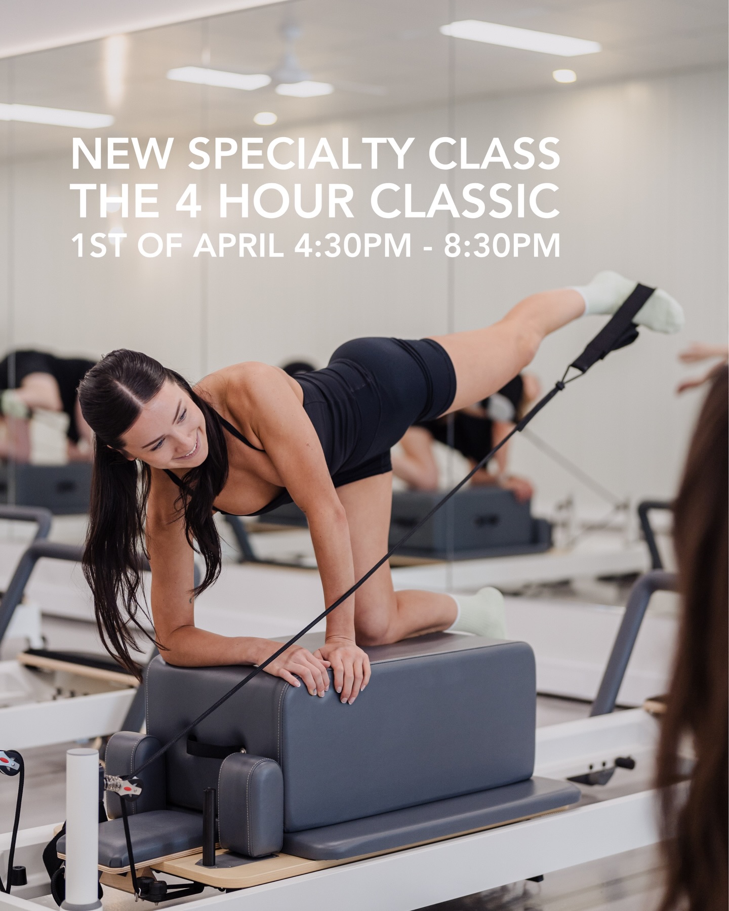 To celebrate the 4th month of the year, we’re turning our afternoon block into 1 continuous classic class ☺️ with some extra emphasis on core work and your glutes, this one will have you shaking (for the rest of your life lol)
And for when you’re pulsing and hear 3 left, just know she means 3 hours, not seconds 🤣