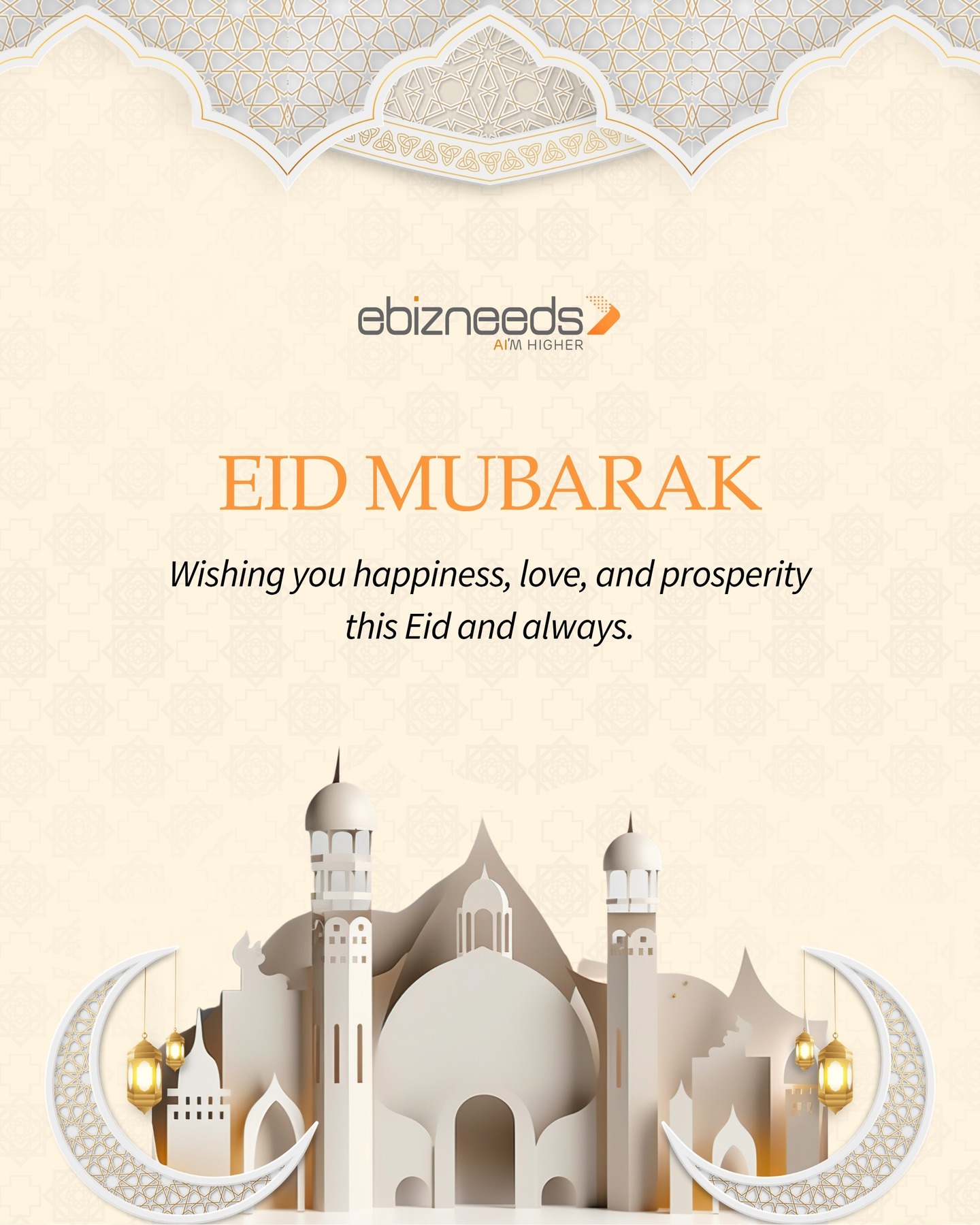 Celebrating the spirit of togetherness, gratitude, and growth this Eid - Team eBizneeds
#EidMubarak #CorporateWishes #eBizneeds #GrowthMindset