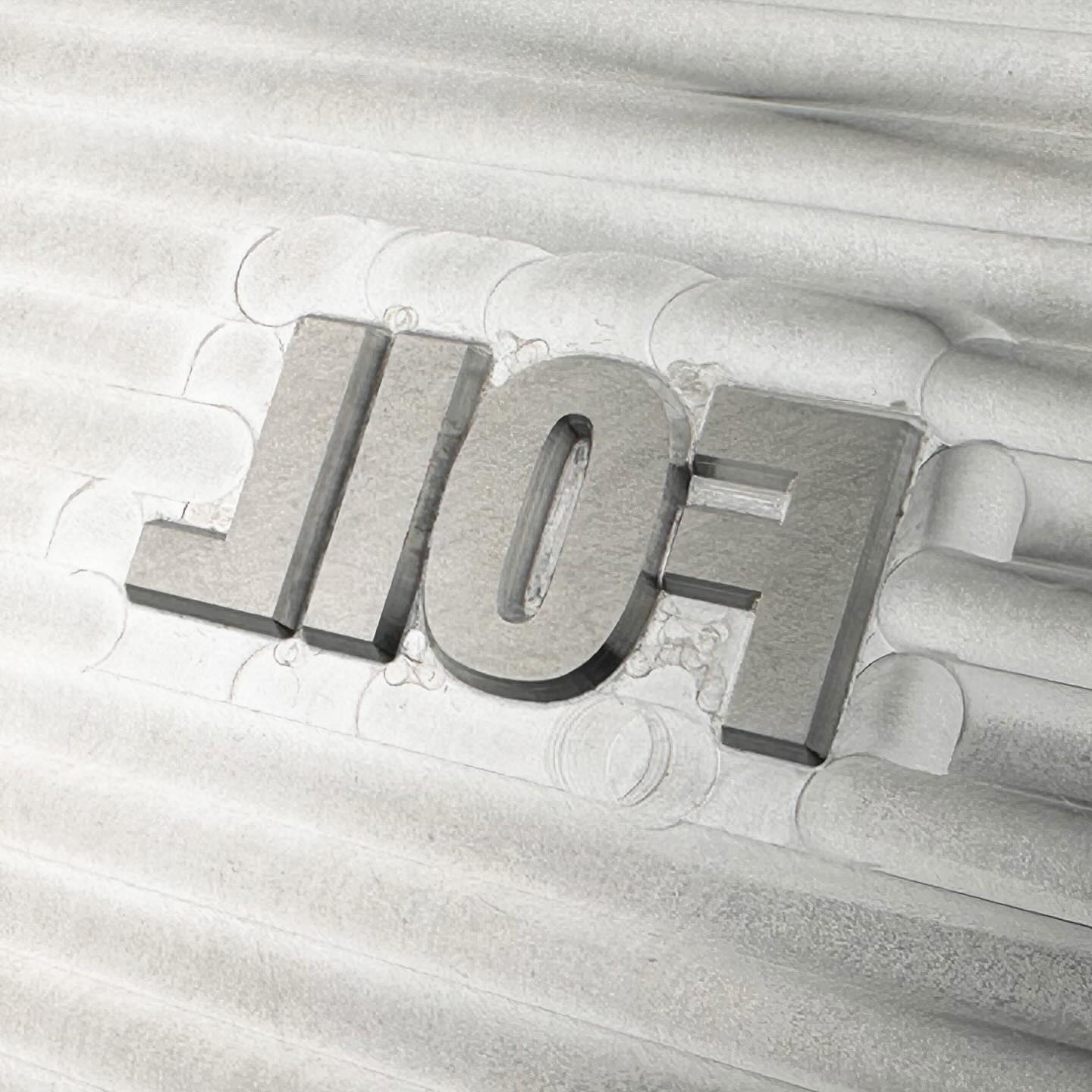 Foil (A raised image, or a male image) - The waste material, around the image is machined away to leave a raised image on the die. A distortion is generally applied to allow for the expansion of the plate when it is heats up. The image will be flipped to appear wrong reading on the die, so when stamped the image is right reading. For more information visit our website.
#foilstamping #hotfoil #hotfoilstamping #ambrowetch #labelprintsa