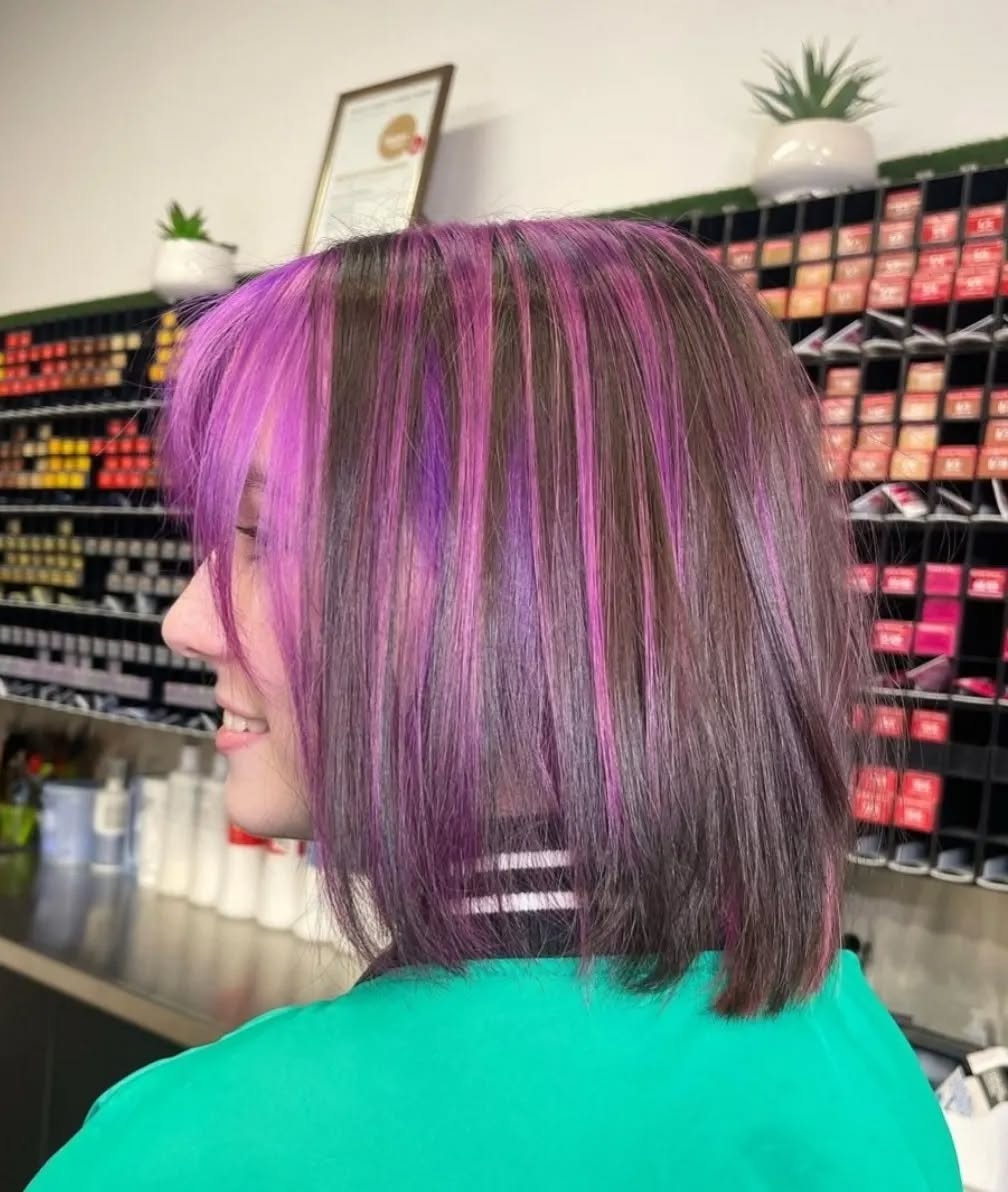 Dion transformed her lovely guest with stunning purple hues ❤️💜
---> swipe for before --->
We love having fun with colour & appreciate the trust for such a massive change 🥰🥳
...
Ph: 38209818
Book Online: link in bio