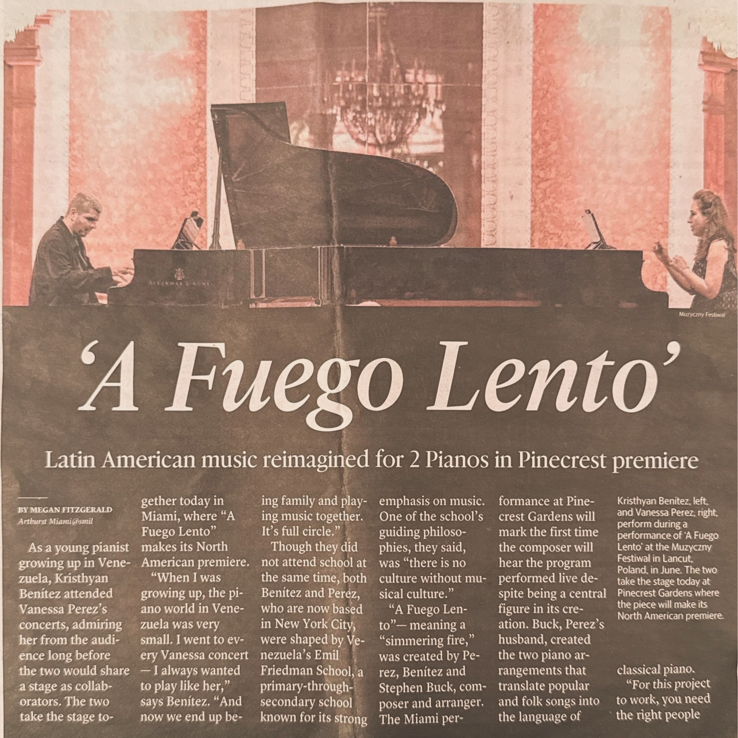Miami, we’re back ❤️🔥
After a rainy twist of fate, A Fuego Lento returns on March 28 at Pinecrest Gardens.
This project is incredibly close to our hearts. Music from across Latin America, reimagined for two pianos, meant to feel intimate, nostalgic, and alive.
Thank you to the @miamiherald for this beautiful feature 🙌
Now we can’t wait to finally share it with you.
🎹 March 28 · 8PM
📍 Pinecrest Gardens
Come be part of this night.
Get tickets now ✨
#piano #miami #AFuegoLento