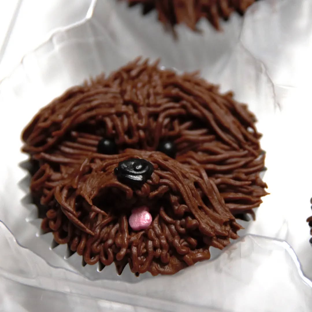 Loved making these dog-themed cupcakes for an event hosted by @veterinary_emergency_group!
Pro tip: dog cupcakes and Chewbacca cupcakes are 90% the same...if you can pipe a dog with buttercream, you can pipe #chewbacca with buttercream. 😂
These cupcakes also happen to be #glutenfree! GF chocolate cake and chocolate buttercream with some jumbo nonpareil sprinkles for eyes and pink sprinkles for a tongue.
Our Valentine's Day specials will soon be closing, but we're always open for custom orders! Check out links to our shop, quote page, and email in our bio.
#dogcupcake #dogcupcakes #animalcupcakes #stpaul #mn #saintpaul #mpls #minneapolis #twincities #baker #smallbaker #cake #minnstagram #mnbaker #minnesotabaker
