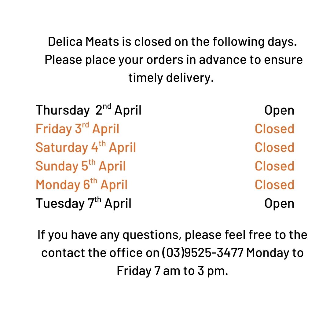 Easter Trading hours.