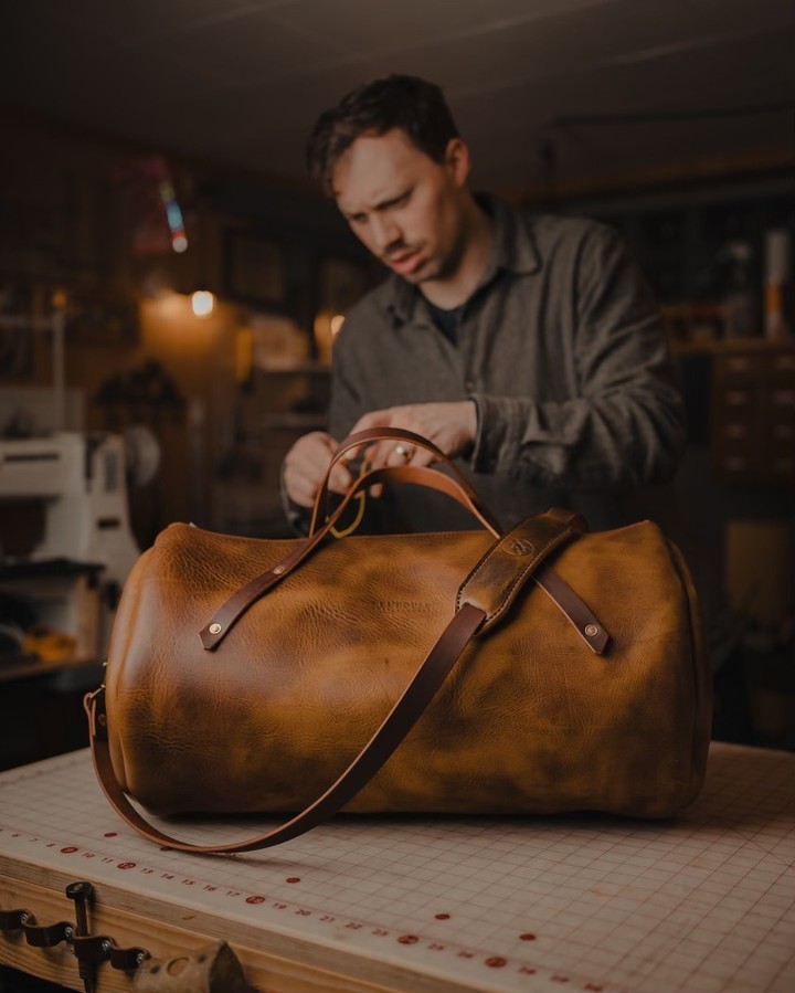 Would you like to pay $25 for this duffel?! Well you could! This duffel is part of a raffle that my school (Chesterton Academy of Buffalo) is putting on for a great event this next month. The event, Barrel & Burn, will have it's own cigar lounge outside (cigars for purchase), whiskey, beer and wine tastings included in the ticket price of $40. The raffle includes this duffel & 5 other great prizes (whiskey, premium liquor, cigars, BBQ party at your house & a few others) for only $25 per ticket! The night will reach its high point in a conversation with G.K. Chesterton himself, in the person of John Walker, who is a living, breathing replica of the great writer. If you have any questions feel free to message me, or check out the link in my bio for all ticket info.
Thanks!
Jesse
📷: @danottaviano
#buyonce #buyitforlife #handmadeleathergoods #handsandhustle #handstitched #leatheredc #patina #vegtan #vegetabletanned #oaleathersupply #madeinbuffalo #buffalove #igersbuffalo #risebflo #patinaparty #handywork #leatherwallet #leatherbag #workofhumanhands #madeinamerica #madetolast