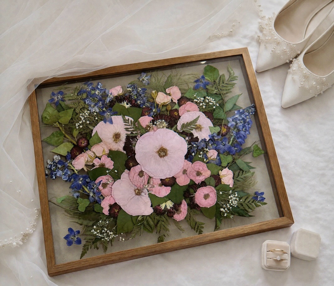 From “I do” to forever after 🤍 Your pressed floral frame is more than a keepsake. It is a piece of your wedding day, preserved to be part of your story for years to come.
Inquire to preserve your bouquet. We would be so honored to create something meaningful for you 💌
#weddingbouquetpreservation #pressedflowers #preservedflowers
pressed wedding flowers, wedding bouquet preservation, pressed wedding bouquet, flower preservation, bouquet pressing, pressed floral art, bridal bouquet keepsake, wedding flower keepsake, real flower artwork, custom flower preservation, hand pressed flowers, heirloom bouquet art, wedding day flowers, bridal keepsake, timeless florals, dried wedding flowers, flower pressing artist, custom floral frame, preserved wedding florals, handmade wedding keepsake
