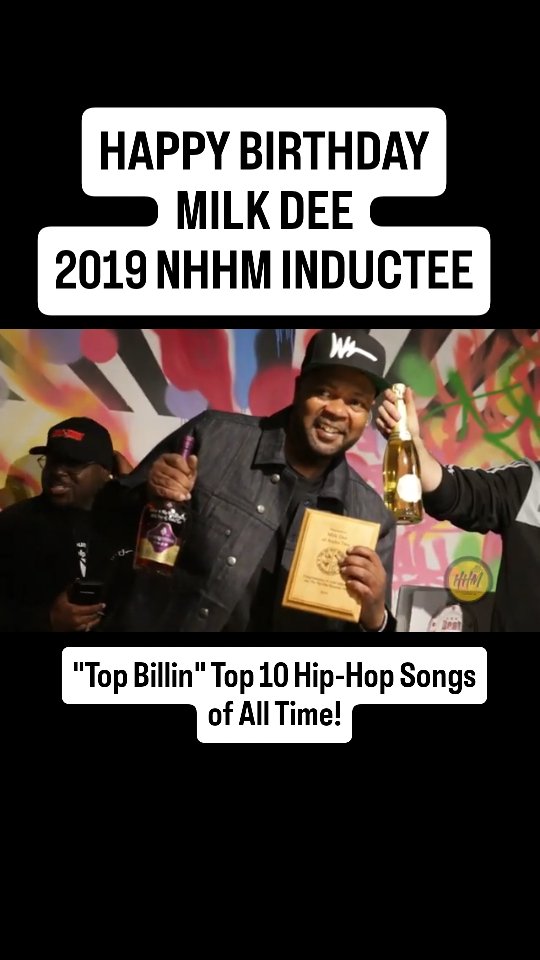 🎉Happy Birthday @mcmilkdee 2019 NHHM INDUCTEE "Top Billin" one of Hip-Hop’s most iconic songs!!!
📜Founder @djboom_lv
🎤Executive Director @mastergeesugarhill
🎙Historian @jayquan.hiphop.historian
🎧Music Director @dj_rbi
📽Director @wvision.co and @nicklight01
🖼Resident Artist @sceneism7art
🧢Fashion Director @trueheadzclothing
🎂Fabricators @espazino @alwowcreations
🏅Fabricator @buckeydavis
🎨Chief Curator @anotherredsummer
💻Digital Director @iamclbonline
🎭Ambassadors @hiphoptrooper
@theblingkingz
🎨Creative Director @ajkatzart
🎁Retail Director @ericaparm
🎥Videographer @birthofhiphop
🚘Transportation Director @mnmmmark
🎼Archival & Talent Director @geechiedanofficial