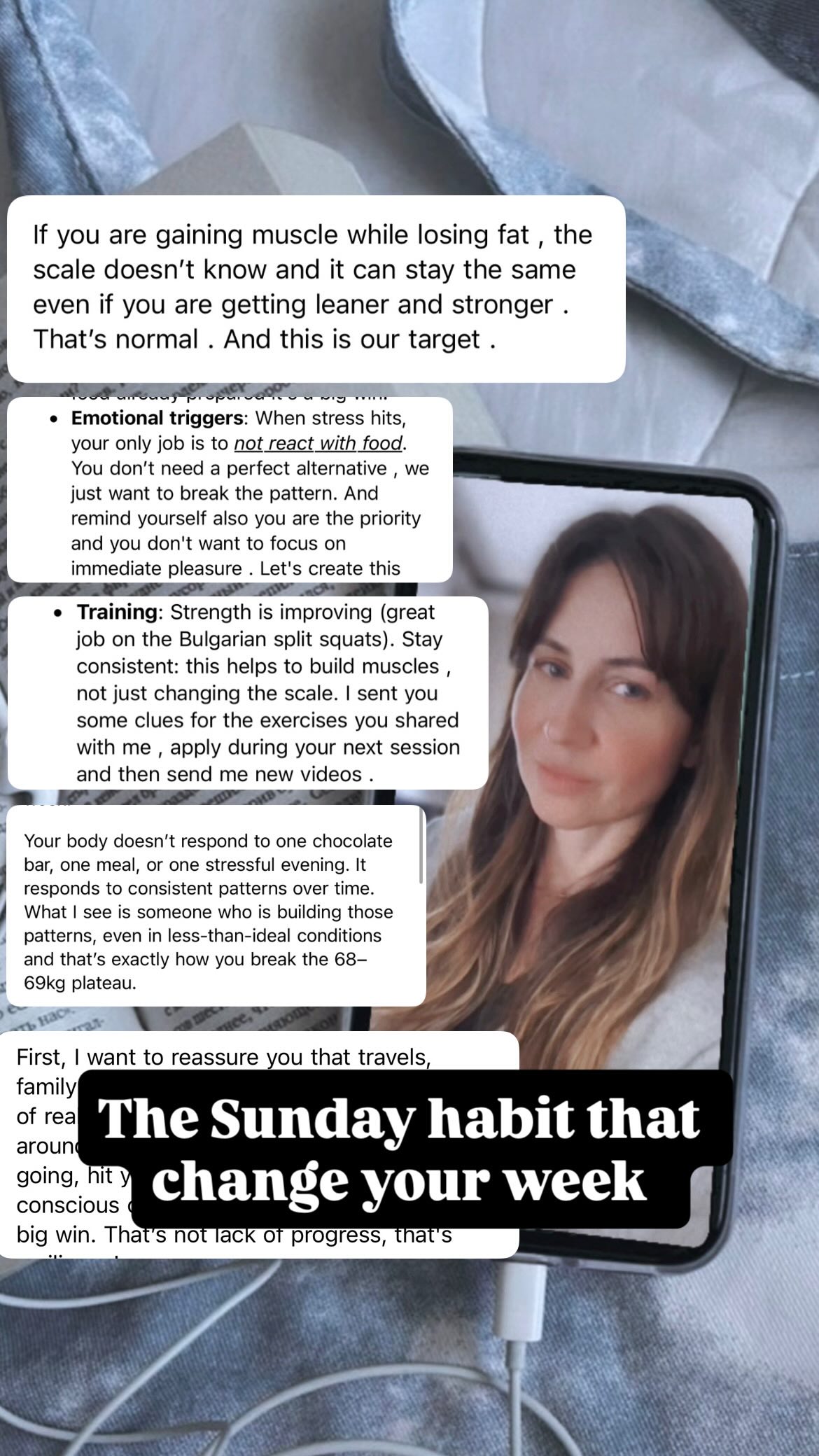 5 minutes to review your previous week and plan to crush the next one . It is a simple exercise that I practice every Sunday since years and this helps me to stay on track with my BIG GOALS even when life gets busy.
It is simple . It takes only 5 minutes . It is FREE but it helps a lot when you have big goals to achieve . This is what I practice and what my clients are practicing to stay on the top of their goals .
From my coaching experience, the Sunday check-ins always reveals something very clear : those who are playing the game and they are hitting consistently their weekly mini goals are making real progress while those who always find excuses tend to stay stuck and find hard times to make progress . FACT.
#sundayresetroutine #habitsforsuccess