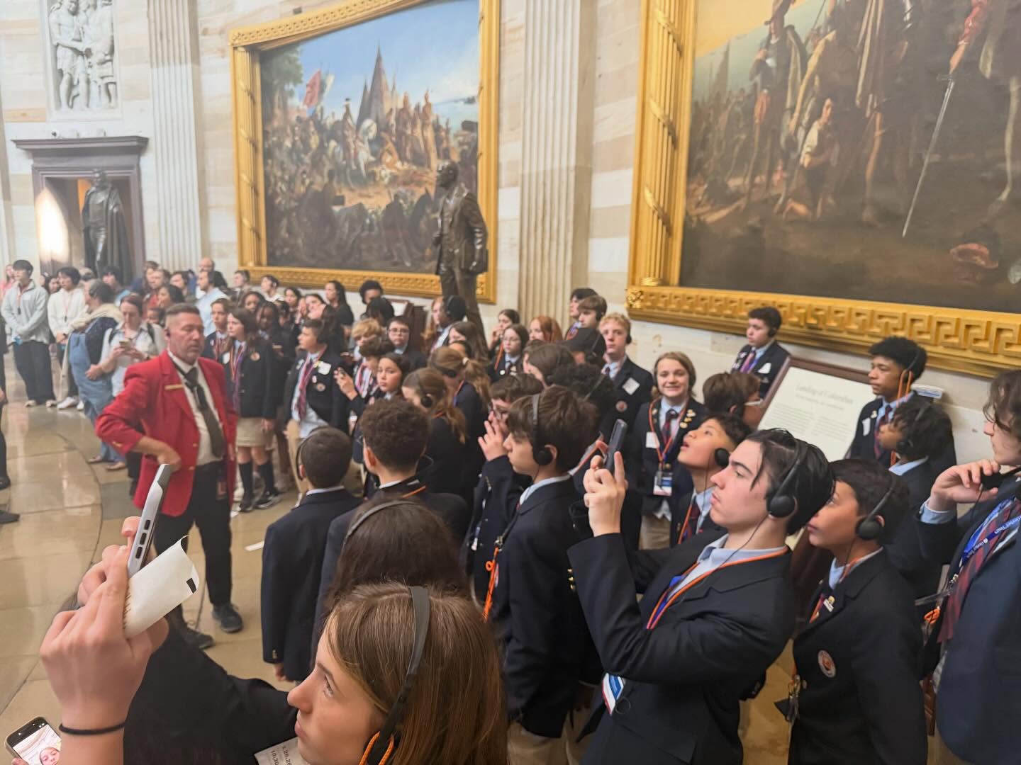 Taking in the beauty of the Capitol Building rotunda.
#thebridgesacademy #thebridgesacademytakesdc #bridgesadventures