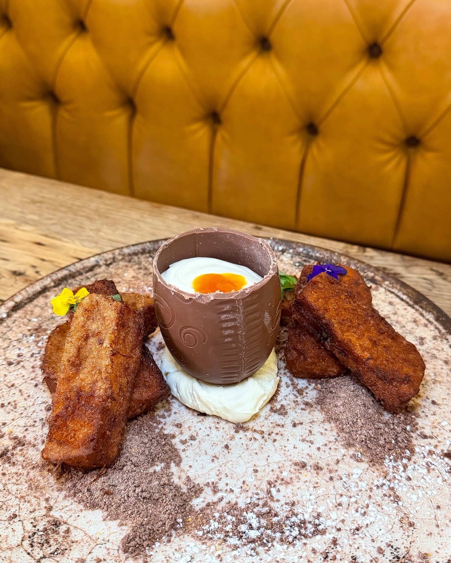 Our Easter special is here at Cleaver… and we understood the assignment 😏🔥
Introducing our “Egg & Soldiers” HCB French Toast 🥚🍞
Sweet, sharp, crunchy, creamy… It’s definitely giving Easter
✨ Cadbury’s Egg
✨ Mini Egg crumb for that perfect crunch
✨ Cloud-like white chocolate Chantilly
✨ Tangy passionfruit jelly yolk
✨ Hot Cross Bun French toast for dipping
Available NOW and all throughout Easter🐣
BUT… we also need your help!
We’re going head-to-head with our sister spot @theforkandflower_lb in the ultimate Easter HCB showdown
Tried ours? Loved it?
👉 Head to our previous post and VOTE for Team Cleaver 💪
Let’s show them how it’s done 😌
#easterbrunch #easterfood #longeaton #nottsfood #frenchtoast