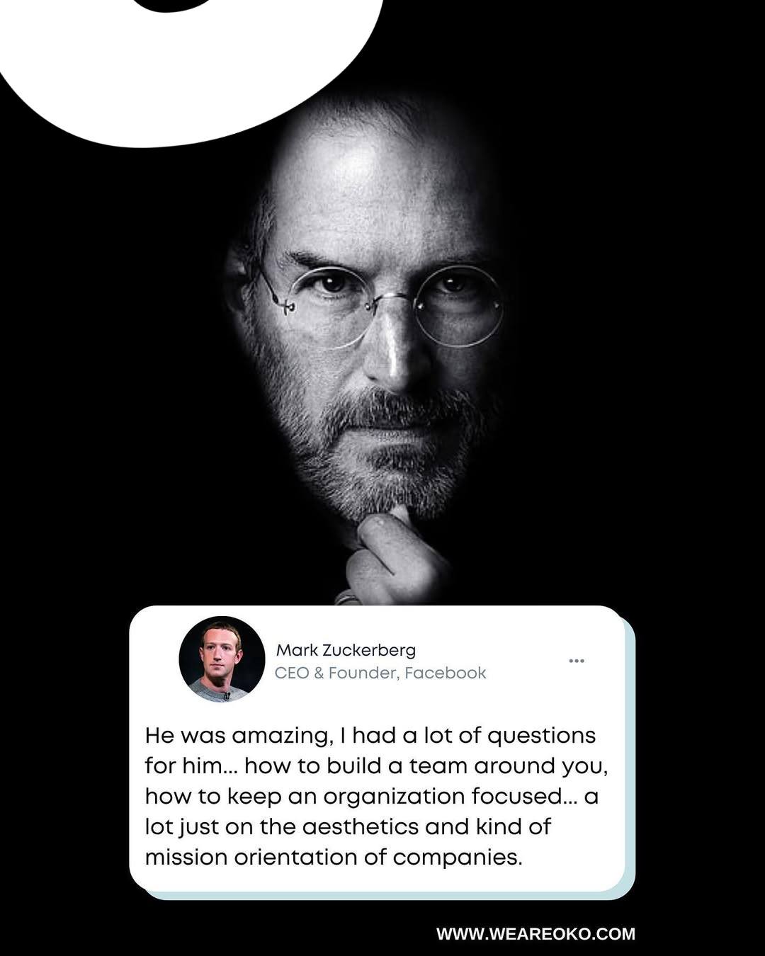 Success leaves clues, and the biggest clue is the importance of having a coach 👇
If you're aged 18-30, comment OKO to access free 1:1 coaching with a coach that is keen on your development.
#stevejobs #markzuckerberg #coaching #quotes