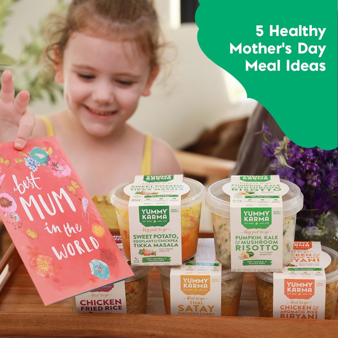 Mother's Day made delicious with Yummy Karma!
Here are 5 healthy Mother's Day meal ideas:
🌿 1. Classic Butter Chicken
🌿 2. Thai Green Chicken Curry
🌿 3. Chicken Fried Rice
🌿 4. Pumpkin, Cauliflower & Pea Curry
Treat mum to a gourmet experience filled with love and flavour. Celebrate with wholesome meals that warm the heart 🍽️ From our kitchen to hers 💖