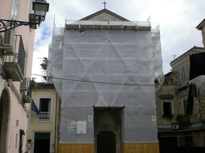 Lavori di Restauro della Chiesa di S.Francesco - Teano (CE) #guttoriellocostruzioni #work #job #impresaedile #building #instagram