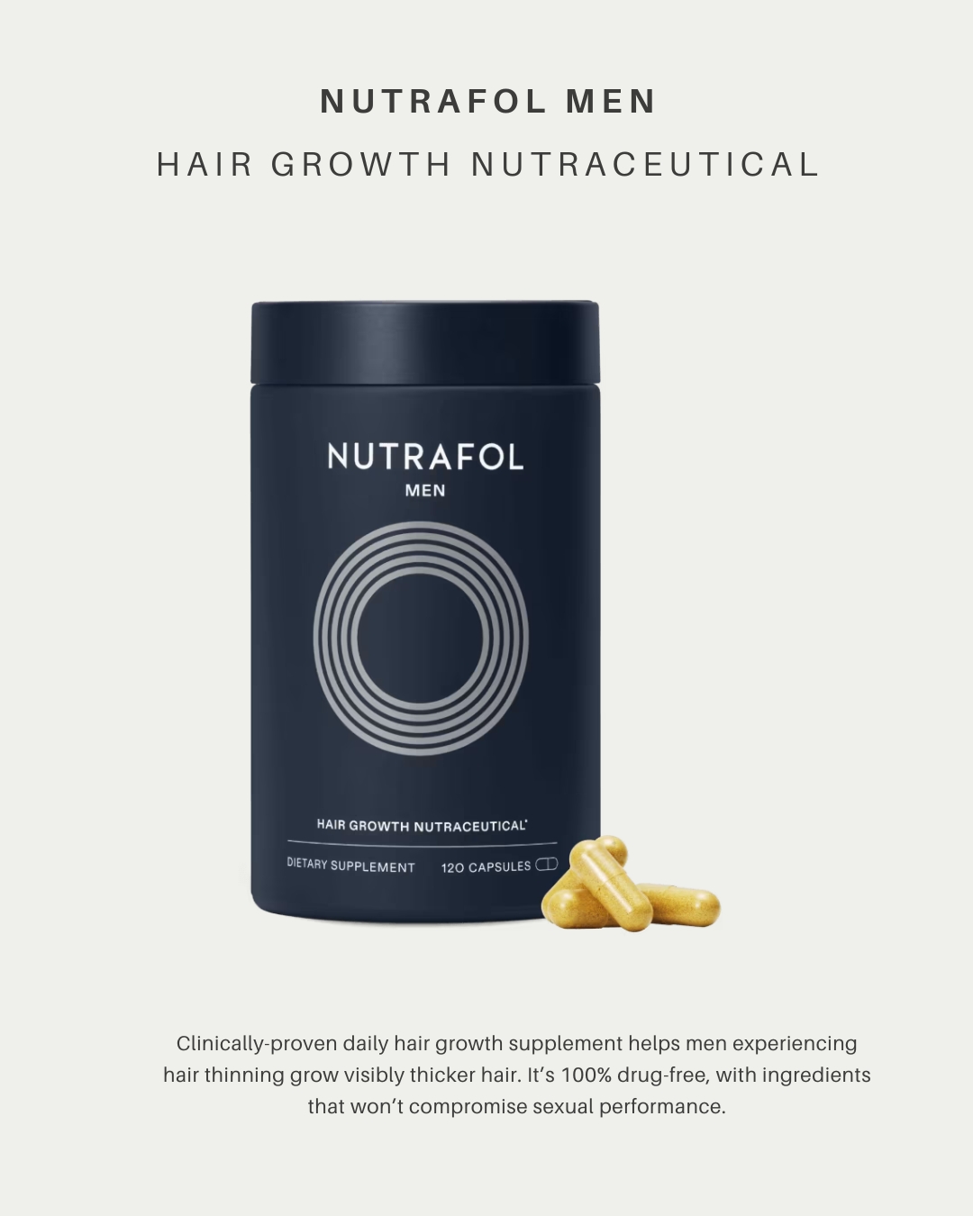 Nutrafol Men Hair Growth Nutraceutical
Why we love it:
⭐️ Supports visibly thicker, stronger hair
⭐️ Targets root causes like stress, DHT, and nutrient deficiencies
⭐️ Drug-free, clinically tested formula
This product is designed to support healthy hair growth from within by addressing the internal factors that impact men’s hair health. ✨
💫 How to use: Take 4 capsules once daily with a meal for best results.
🛍️ Available at ReNew 360
📞 Call: 520-618-0232
➤ Visit: 2732 N. Alvernon Way Tucson, AZ 85712
➤ Visit: www.renew360az.com
#ReNew360 #TucsonArizona #NutrafolMen