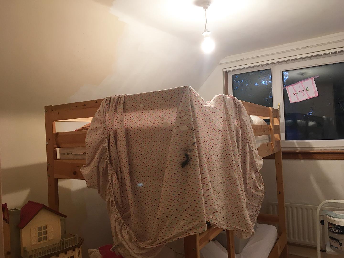 So, on Friday I decided it would be a good idea to tell my small, excitable, trusting stepdaughters I was decorating their bedroom. In time for them coming back this Friday. That way, I thought, I’ll have to do it. The only problem is, now, I’ll have to do it. It’s Monday night and I’ve only just started. I have failed to fully clear the room out and as a result it’s taking twice as long as I slide piles of books from side to side to get round them, move the one pathetic attempt at a dust sheet from one end of the bed to the other (to the utter annoyance of the furball) every five minutes and try to avoid dripping blobs of white emulsion on the Sylvanian Families fleet garaged on the floor.
We’ve been here 6 months and considering a large part of that time has been spent in lockdown, there is no excuse. Plus, I bought some cool animal head hooks that I can’t wait to hang. Swipe along please!
So, I shall pause my latest binge watch (The Americans, by the way) for now and will be rewarded come Friday by the knowledge that I have
not dashed the hopes and week-long dreams of two little girls. And also, obviously, a good dose of dodgy 1980s, joke-shop worthy, Soviet spy disguises.
#familylife
#blendedfamilylife
#stepdaughters
#decoratingonabudget
#goodbyemagnolia
#parenting