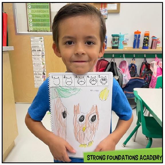 Our PreK students put in so much effort during our daily Journal time! Today, we followed directions to draw an owl. Our current writing goals are to add details to our illustrations and use five colors in our pictures. AMAZING work, everyone!
To inquire about enrollment please call (480)738-3346 or visit our website at www.StrongFoundationsAZ.com to book a tour!
#PreKFun #StrongFoundationsAcademy #ChandlerMoms #GilbertMoms #EastValleyMoms #ChandlerAz #AzKids #ChandlerKids #GilbertKids #ArizonaKids