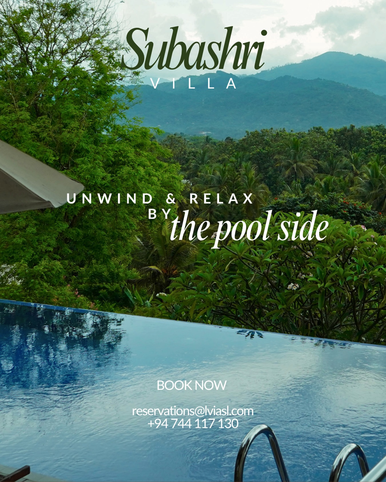 A heated infinity pool. The hills rolling endlessly beyond it. A sunset that earns every cliché ever written about Sri Lanka.
This is what unwinding actually looks like.
Subashri Villa — built within the Victoria Golf & Country Resort, Digana.
DM for more info or book below.
WhatsApp: +94 744 117 130
Email : reservations@lvia.com
#infinitypool #heatedpool #privatevillarental #srilankastay #villasrilanka