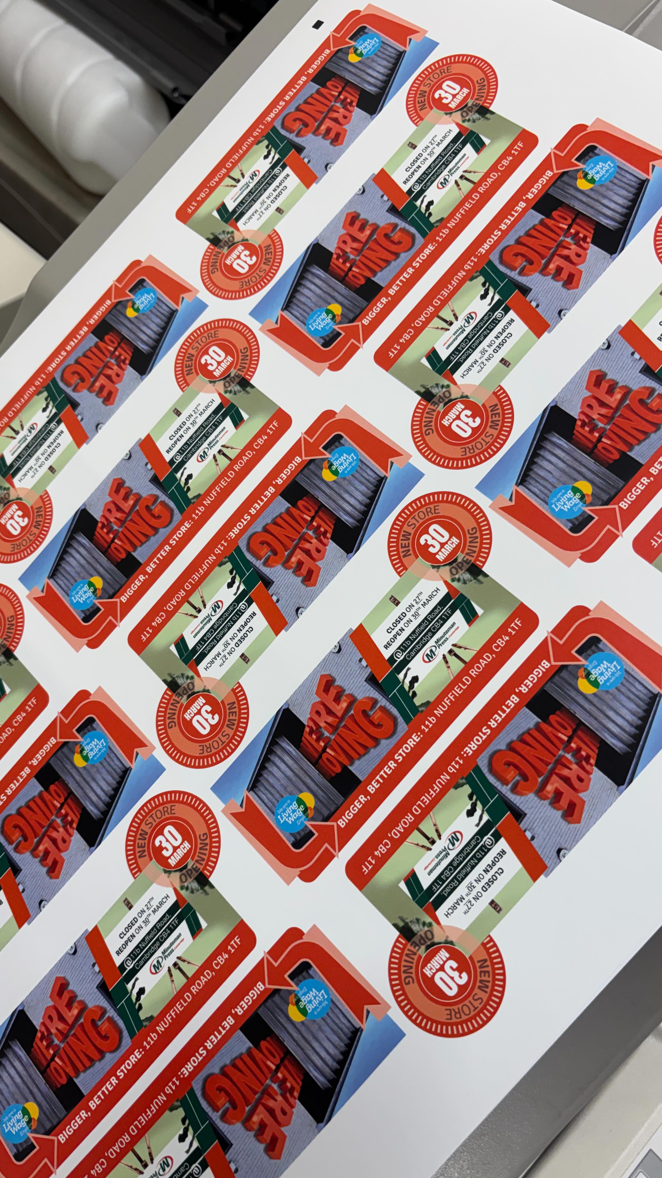 More machines. Extra services. Same attention to detail 👀
We’re officially moving into a larger print space—and these custom stickers are just the beginning.
From print to a perfect die-cut, our in-house printing ensures your designs come out exactly as they should.
Got something in mind? Let’s bring it to life.
#printshop #customstickers #stickermaking #printingprocess #smallbusinessuk