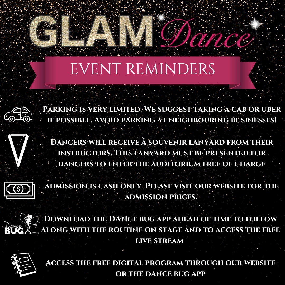 A few reminders for this weekend!
