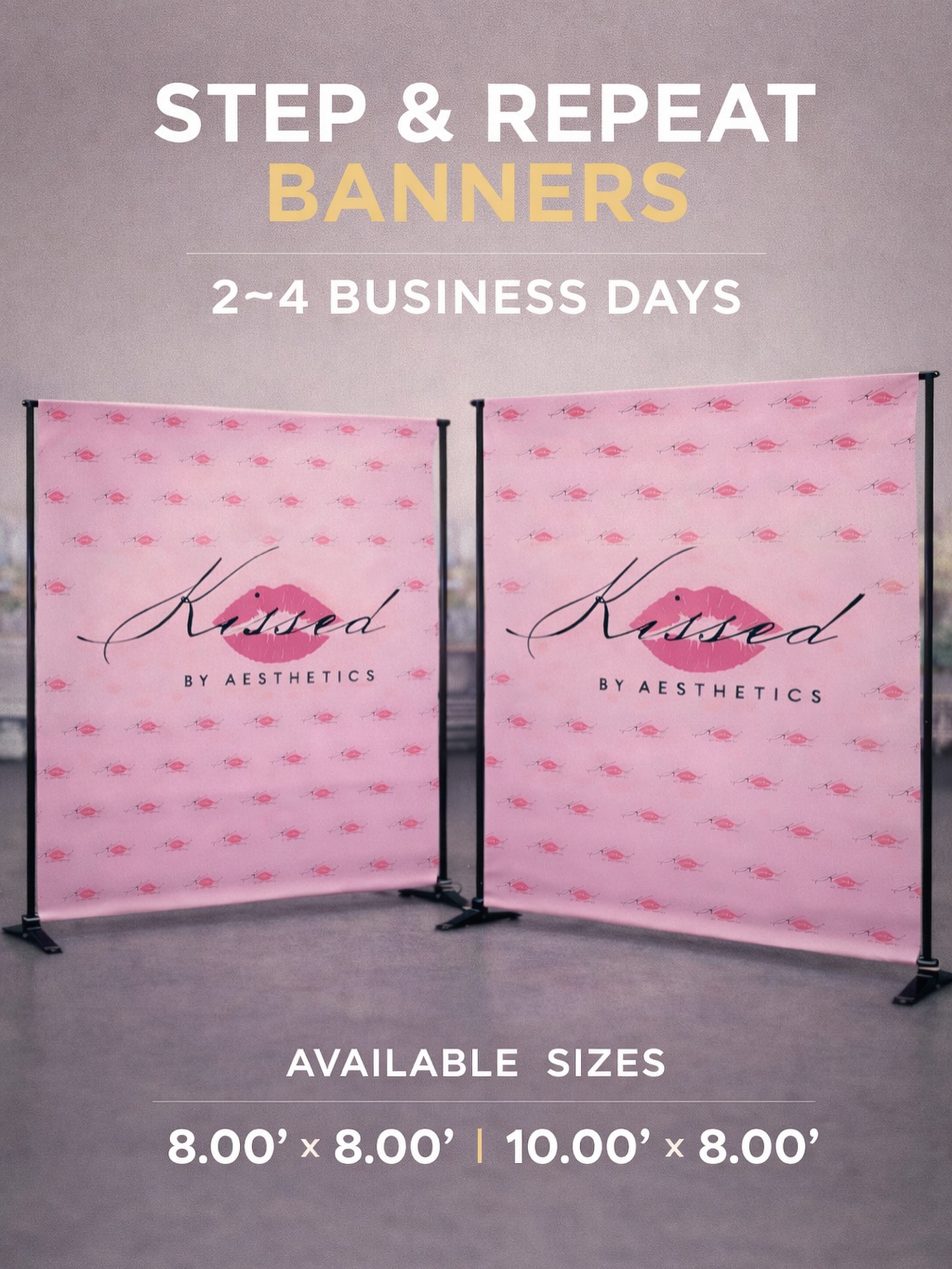 Next Day Available 🚀🚀
Turn your event into a #premiumexperience with high-impact #StepAndRepeat #Banners that make every photo look branded and professional 📸
Perfect for #GrandOpenings #BeautyClinics #AestheticCenters #RedCarpetEvents #Birthdays #CorporateEvents #PopUps and #BrandActivations — your logo stays front and center in every shot.
✔ Clean, wrinkle-free fabric
✔ Professional #EventSetup look
✔ Fast turnaround you can count on
Need it fast?
We’ve got you covered — #PrintedByTomorrow ⚡
AVAILABLE SIZES:
8.00’ x 8.00’ | 10.00’ x 8.00’
Serving #LosAngeles #Glendale #Burbank with premium #LargeFormatPrinting that elevates your brand presence 💯
DM us your design or let our team create it for you 🎯
#colartprint delivers quality you can see and speed you can trust