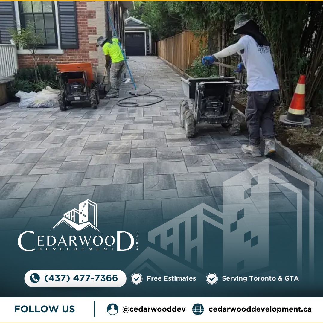 🔨 Another job done right in Scarborough!
This is what craftsmanship looks like — a full interlocking driveway installation, compacted and finished to perfection. Our crew doesn't cut corners, and the results speak for themselves. 💪
Looking to upgrade your driveway this season? We're booking now across Toronto & the GTA.
✅ Free estimates
✅ Professional installation
✅ Serving Toronto & GTA
📞 (437) 477-7366
🔗 Link in bio | cedarwooddevelopment.ca
📲 Follow us @cedarwooddev
#Scarborough #InterlockingDriveway #Interlock #GTA #Toronto #Driveway #CedarwoodDevelopment #HomeImprovement #Landscaping #CurbAppeal #DrivewayCraft #OutdoorLiving #InterlockingExperts #ScarbTO #TorontoContractor