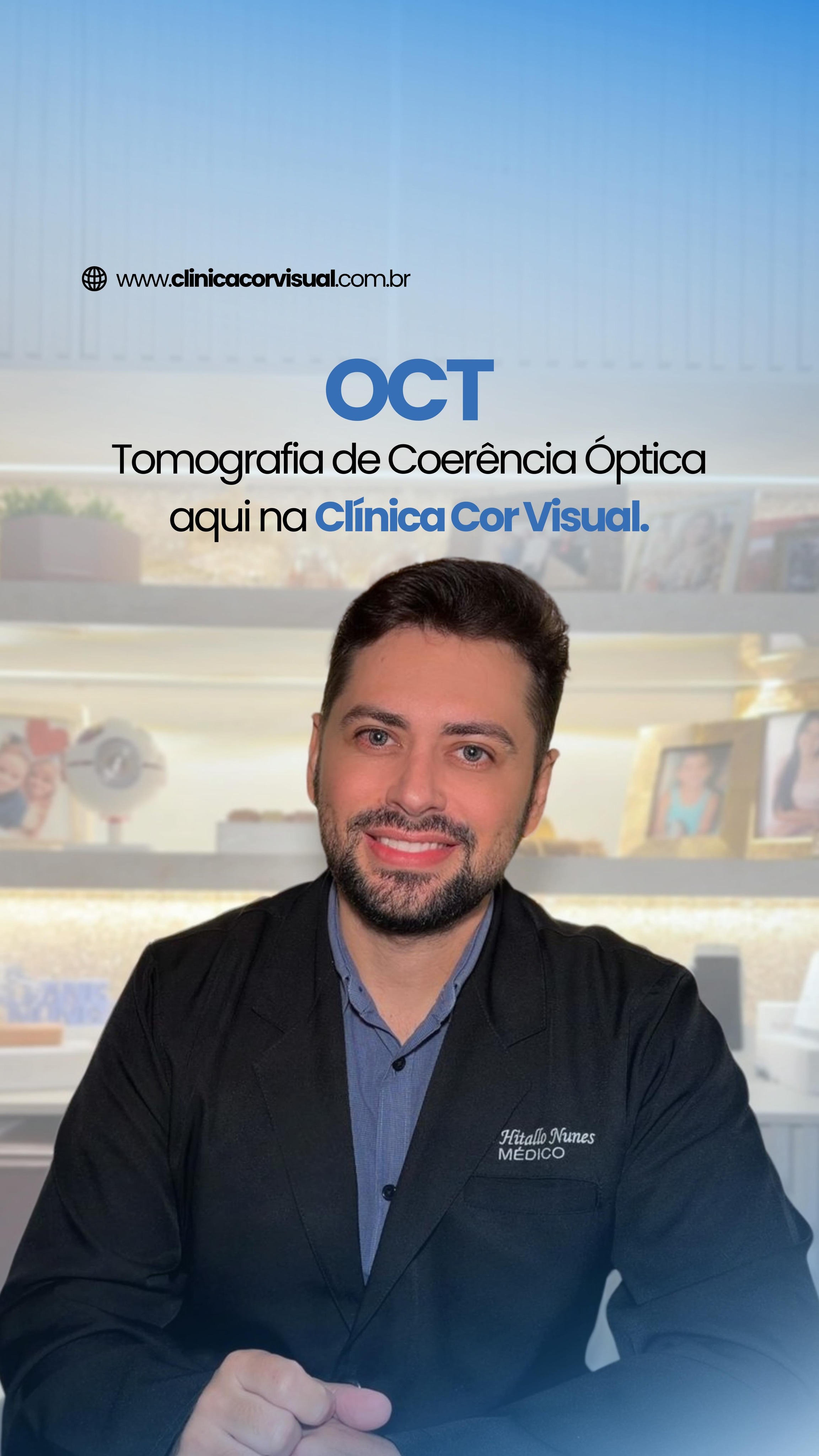 Tecnologia de ponta na Cor Visual!
Você já conhece o OCT? 👁️
No vídeo de hoje @Dr.Hitallo apresenta de perto o novo equipamento da clínica: a Tomografia de Coerência Óptica (OCT). Um exame moderno, preciso e essencial para a saúde dos seus olhos!
🔍 Por que o OCT é tão importante?
• Exame de alta precisão que analisa as camadas da retina.
• Detecta doenças oculares de forma precoce.
• Auxilia no diagnóstico de glaucoma, degeneração macular e outras condições.
• Procedimento rápido, indolor e não invasivo.
• Tecnologia avançada para um cuidado mais seguro e eficaz.
💡 Mais tecnologia = mais cuidado com a sua visão!
Aqui na Clínica Cor Visual, investimos constantemente em inovação para oferecer diagnósticos mais rápidos e confiáveis.
📅 Agende seu exame de OCT e cuide da sua saúde ocular com quem entende do assunto!
📞 (83) 3322.3590 / (83) 3063.3590
📲 WhatsApp (83) 99612.0813
-
Marketing e Produção Audiovisual: @Kactus.Agencia 🌵
#OCT #TomografiaDeCoerenciaOptica #Glaucoma #CampinaGrande #Oftalmologia