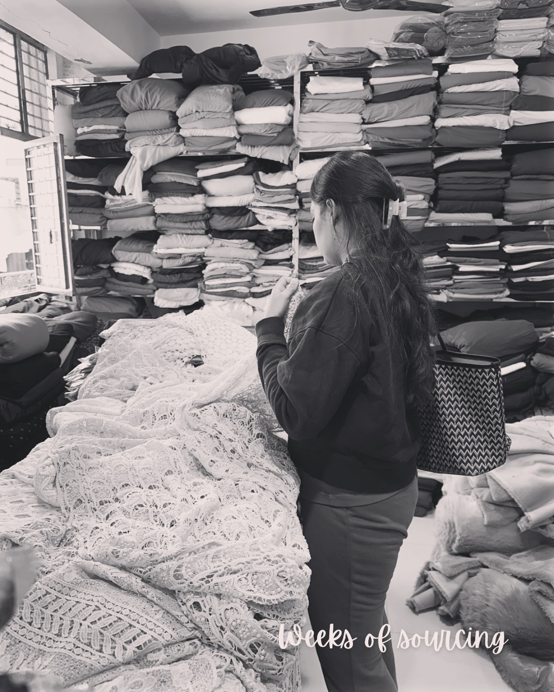 Handpicking every thread, every texture, every detail for something special dropping soon🤍✨🌻🌞