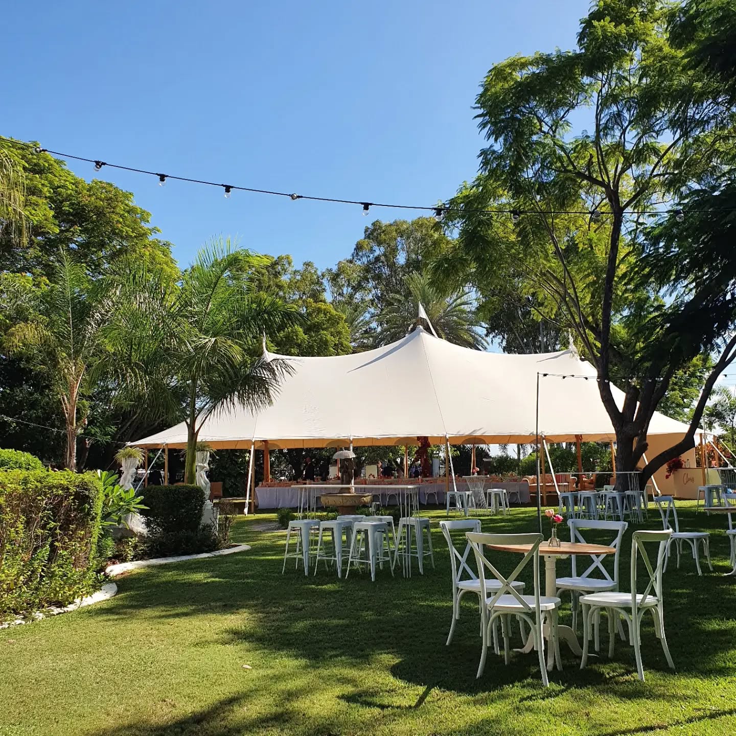 Congratulations to Natalie & Chris on their wedding day! The crew are thrilled with how well everything came together.
We can't wait to see all the photos of the Oyster Sperry Tent all lit up with twinkling lights and candles!
Thank you @lilly_and_lotus for the styling and @staubinsvillage for the beautiful location.
#weddingseason #wedding #Tent #marquee #dancing #Rockhampton