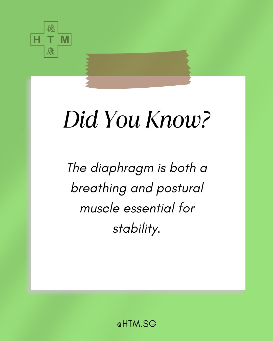The diaphragm is both a breathing and postural muscle essential for stability. The diaphragm is both a breathing and postural muscle essential for stability.
✨ Save this post for your next health check-in.
#AcupunctureSingapore #OsteopathySG #HerbalHealing #HolisticClinic #TCMSingapore"