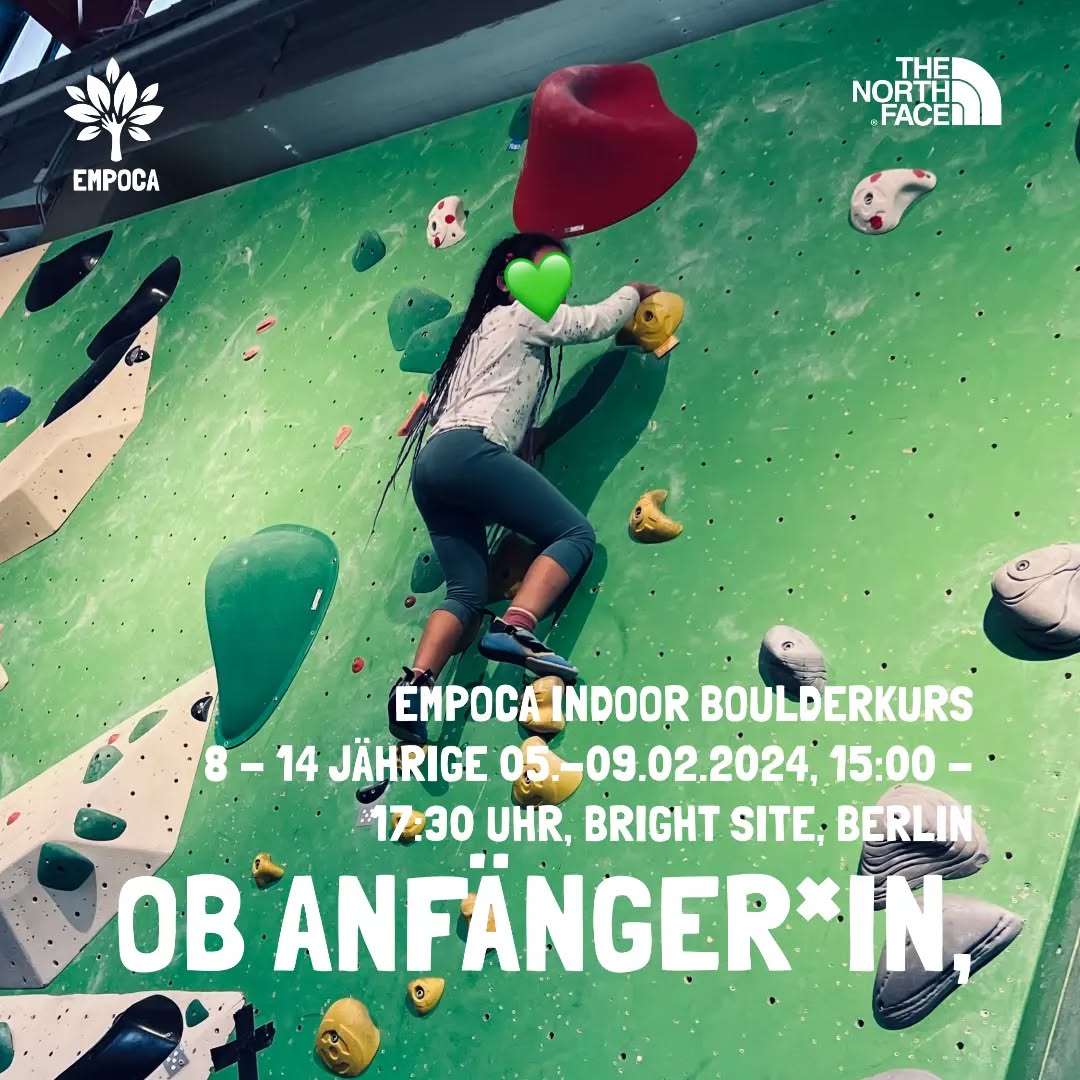 YEAH! ERSTES FERIENCAMP 2024. ANMELDELINK IN BIO
Unser kostenloser Boulderkurs für Schwarze Kinder ist ein spielerischer Weg, um neue Fähigkeiten zu erlernen und dabei jede Menge Spaß zu haben.
Was erwartet dich?
Tägliche Herausforderungen: In nur 5 Tagen meisterst du spannende Boulder-Herausforderungen, die deine Geschicklichkeit und Kreativität fördern.
Teamgeist und Gemeinschaft: Knüpfe Freundschaften und erlebe die Power der Gemeinschaft, während wir zusammen wachsen und uns gegenseitig unterstützen.
Selbstvertrauen stärken: Lerne, dich selbst zu überwinden und Vertrauen in deine Fähigkeiten aufzubauen.
Wir freuen uns auf alle Teilnehmer*innen.
Eure EMPOCAs
#wallsaremeantforclimbing #holidaycamp #empoca #natureisperfect #justlikeyou
